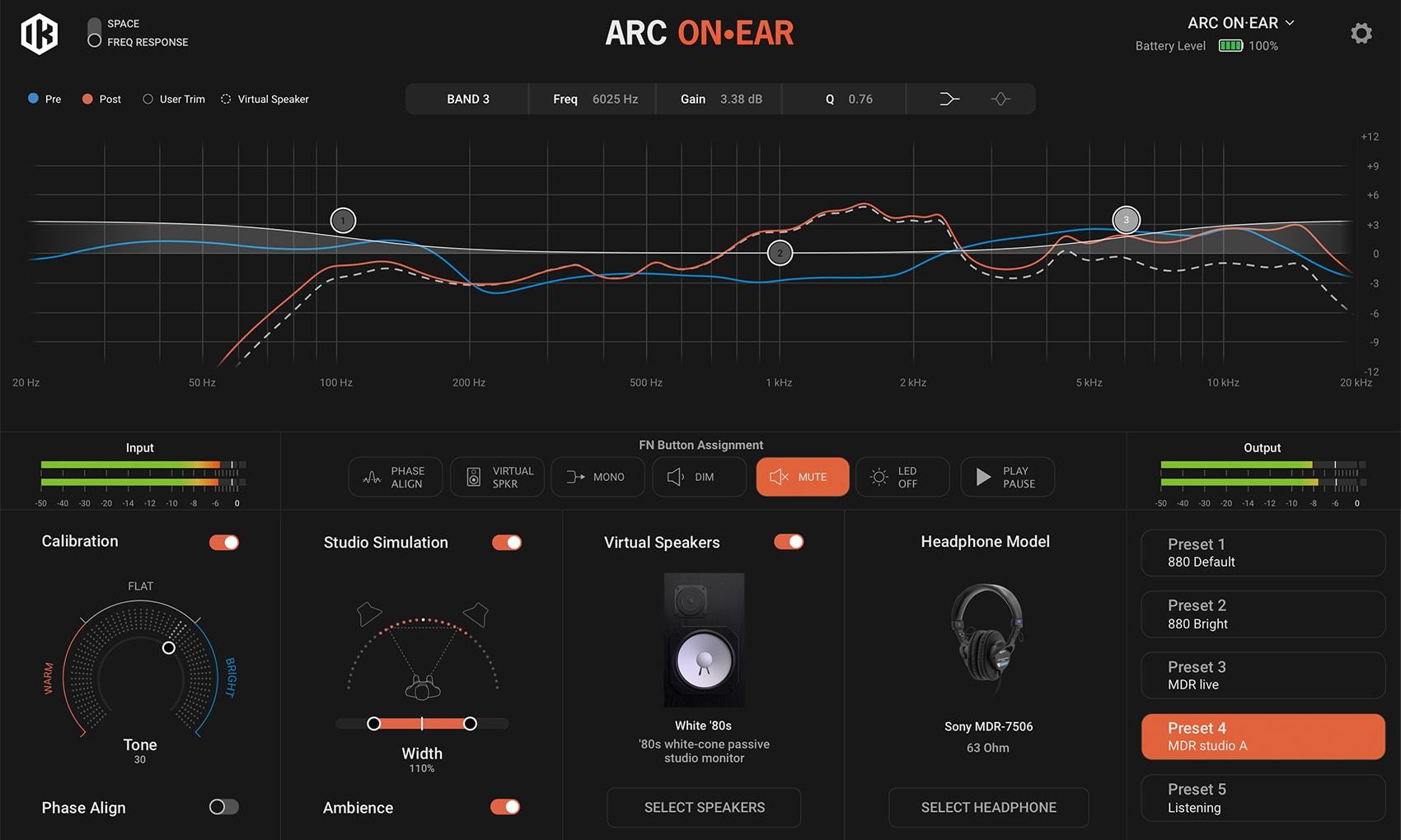 IK Multimedia ARC On-Ear Standalone Hardware Headphone Correction/Virtual Monitoring System - IP-ARC-ONEAR-IN (2).jpg