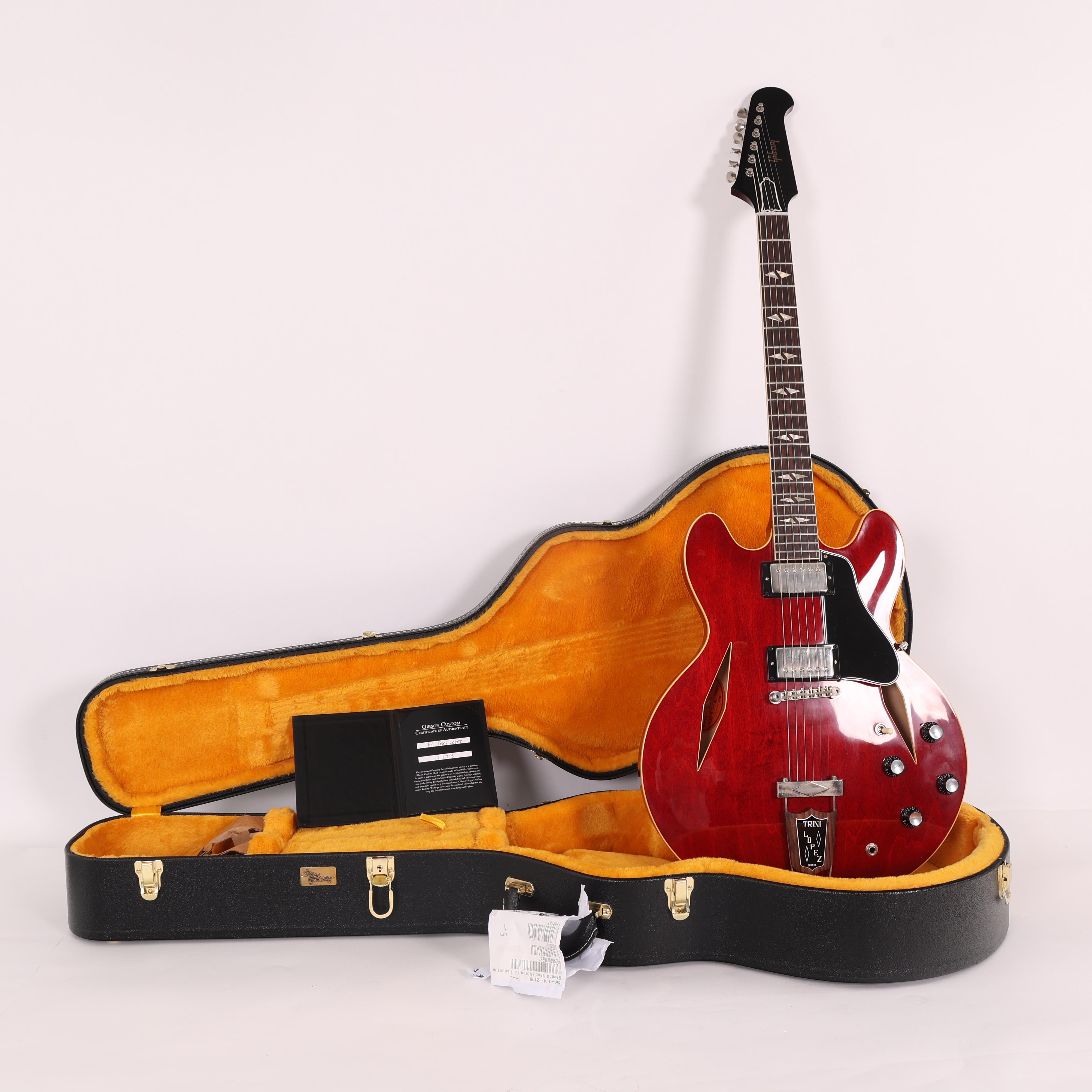 Second Hand Gibson Custom Shop Trini Lopez in Cherry Red 108 - SH-114-2108 (15).jpg