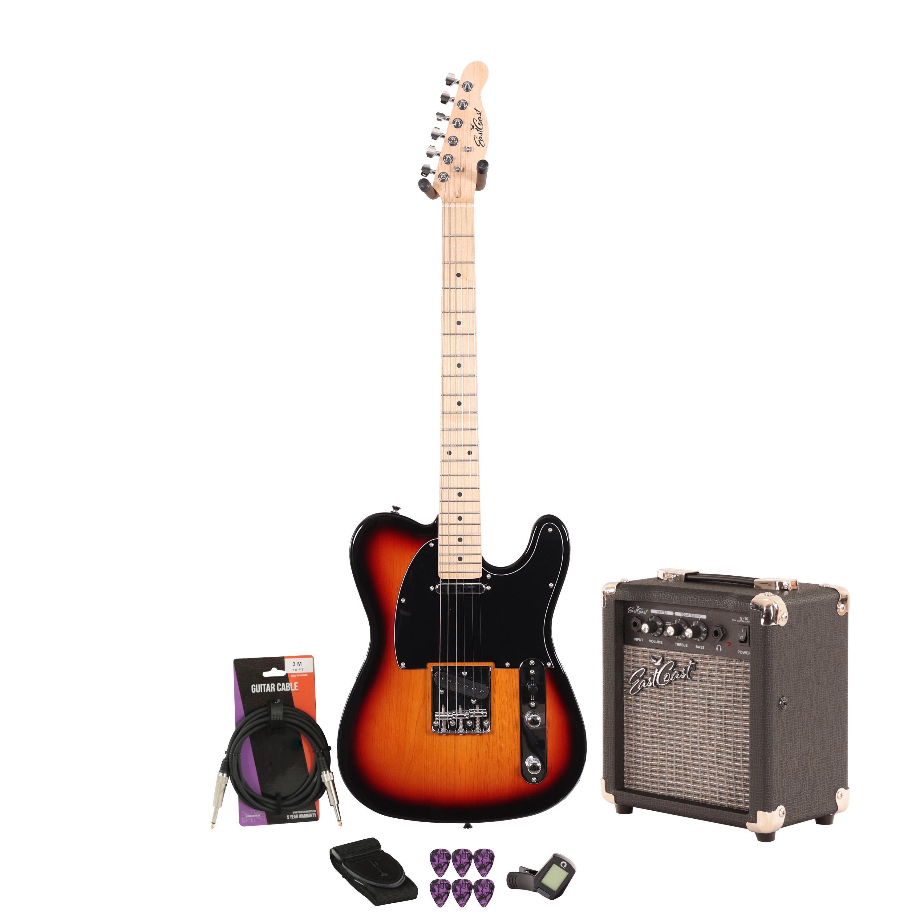 EastCoast T1 Electric Guitar Starter Pack in Three Tone Sunburst with 10W Amp & Accessories - _BUN-EC-T1-3TS-10-v2.jpg