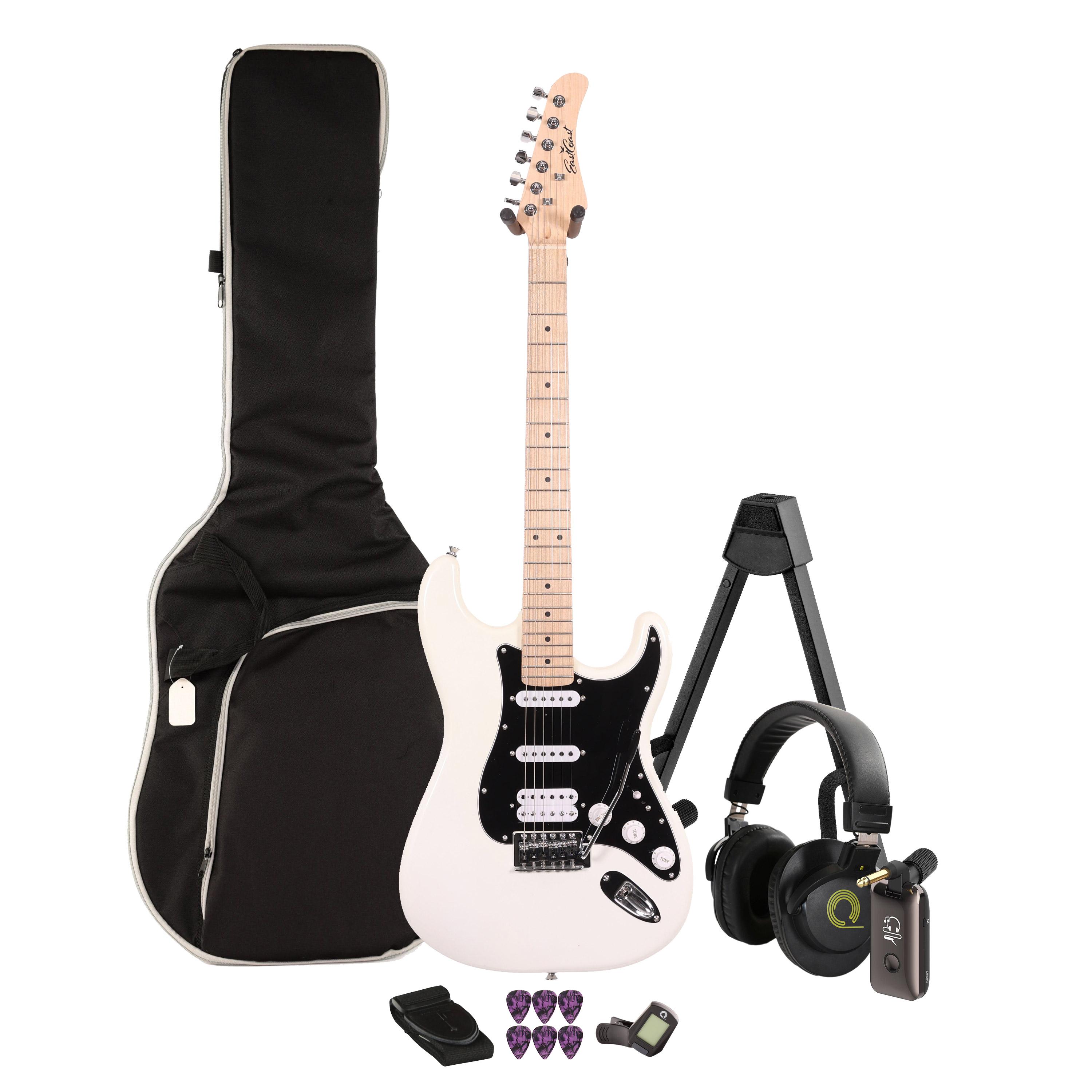 EastCoast ST2 HSS Electric Guitar Silent Bundle in Pearl White with Headphone Amp & Accessories - _BUN-EC-ST2-PW-SIL.jpg