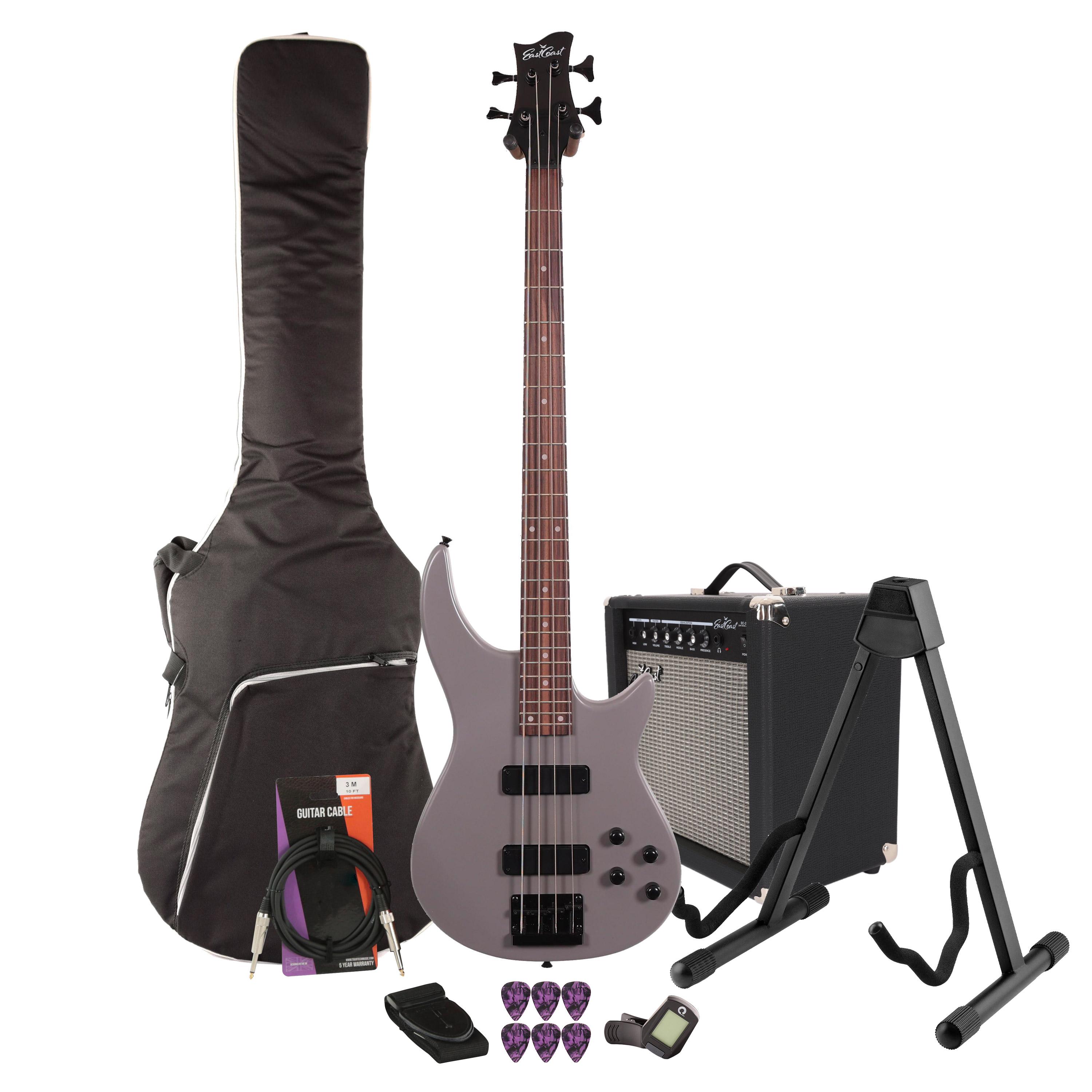 EastCoast MTB Bass Guitar Starter Pack in Satin Stone Grey with 25W Amp & Accessories - _BUN-EC-MTB-SG-25.jpg