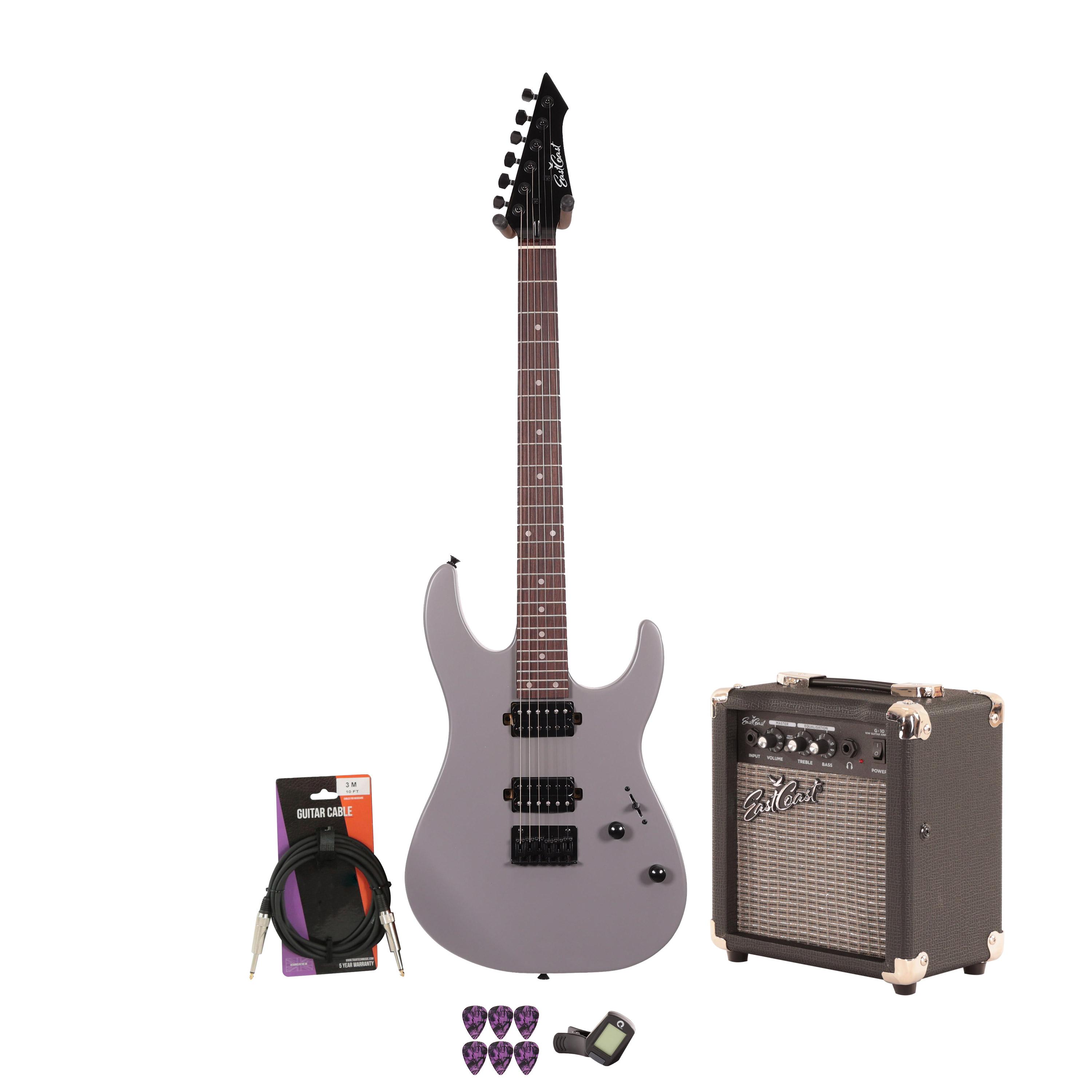 EastCoast MT1 Electric Guitar Starter Pack in Stone Grey with 10W Amp & Accessories - _BUN-EC-MT1-SG-10.jpg