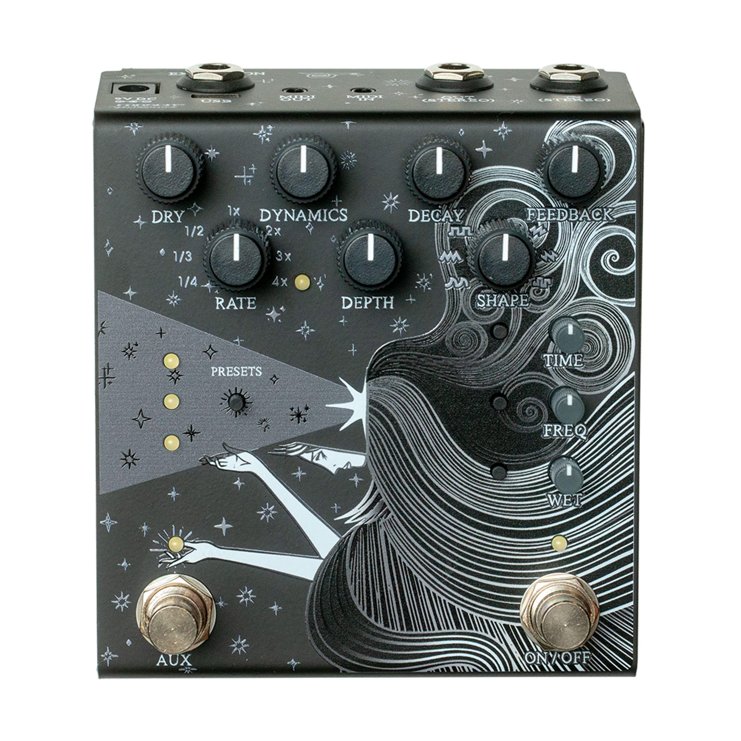 Old Blood Noise Endeavors Sunlight Stereo Modulated Reverb Pedal in Black - obne-sunlight_stereo_black-front_compressed.jpg