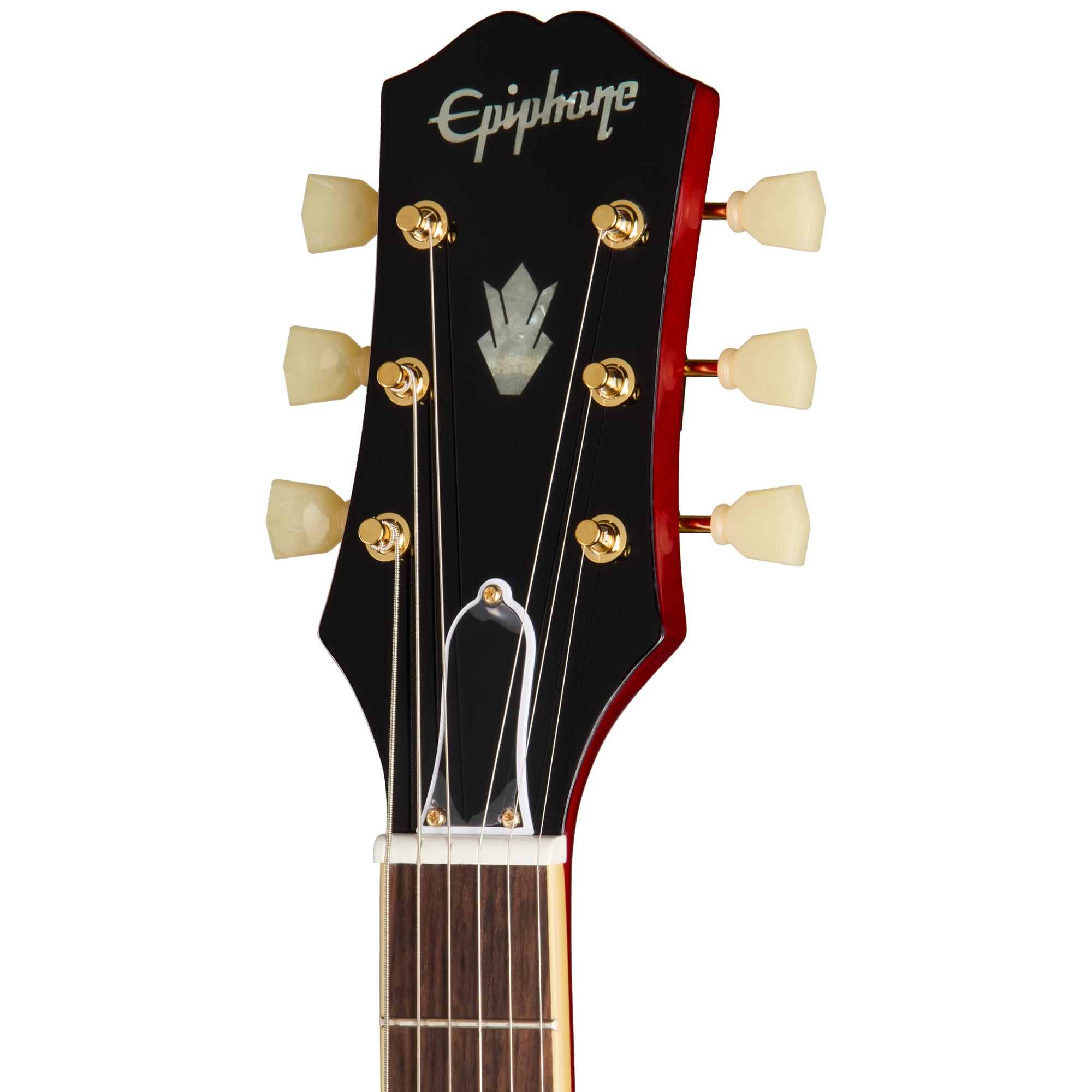 Epiphone Back to the Future ES-345 Semi Hollow Electric Guitar in Sixties Cherry - EIBTTFGH1_-3_Headstock.jpg