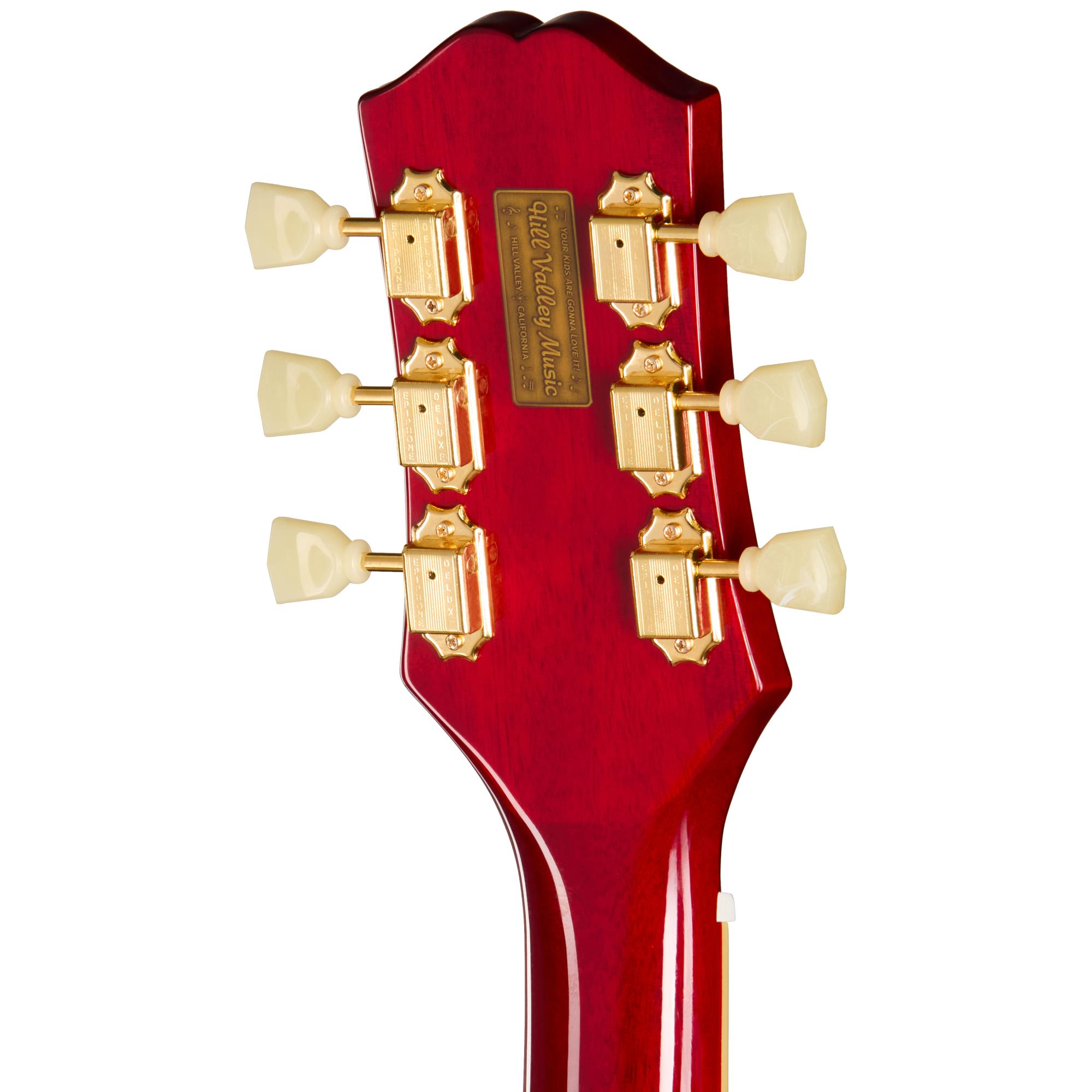 Epiphone Back to the Future ES-345 Semi Hollow Electric Guitar in Sixties Cherry - EIBTTFGH1_-6_BackHeadstock.jpg