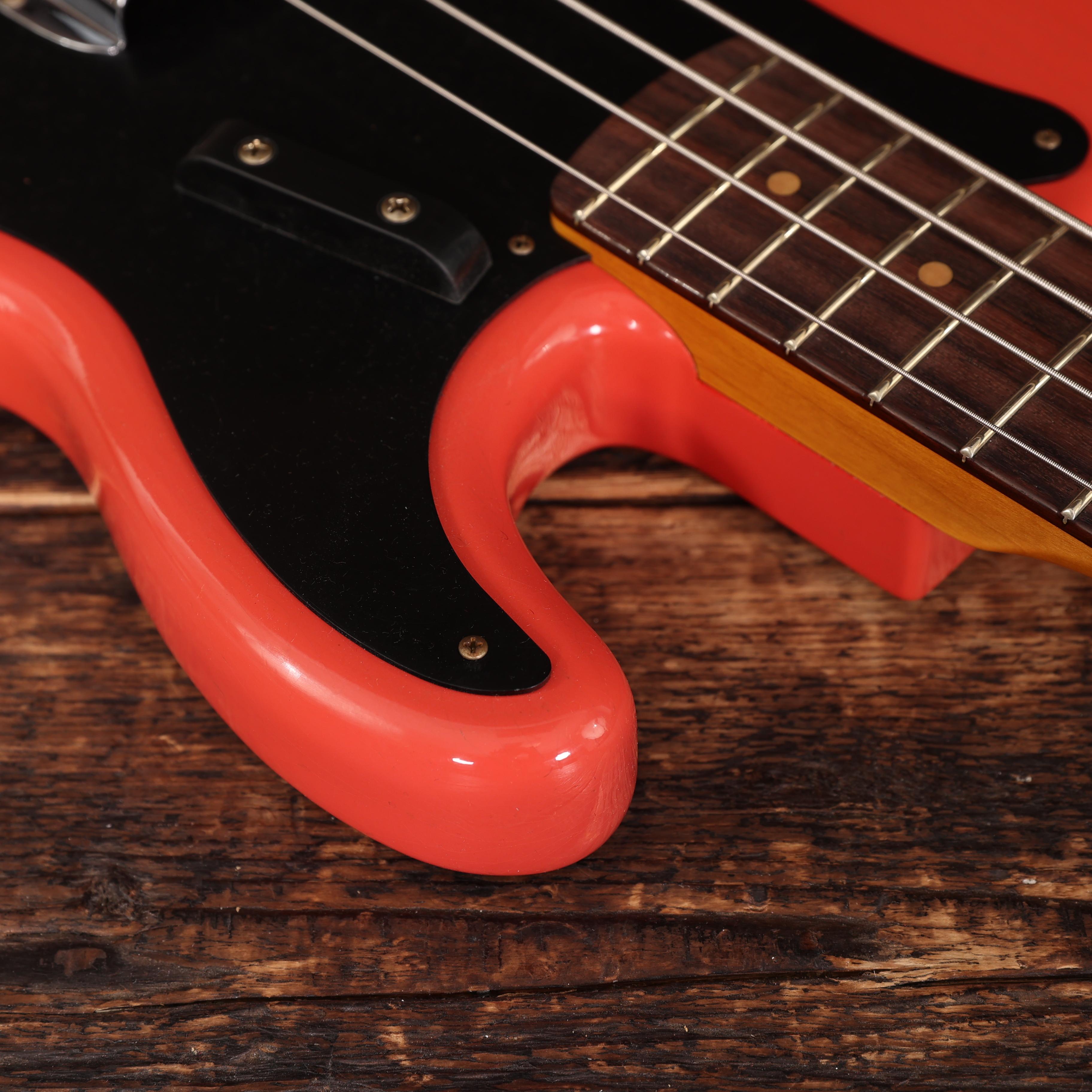 Fender Custom Shop 60's Precision Bass in Faded Aged Fiesta Red with RSD Bridge - CZ588246 (13).jpg