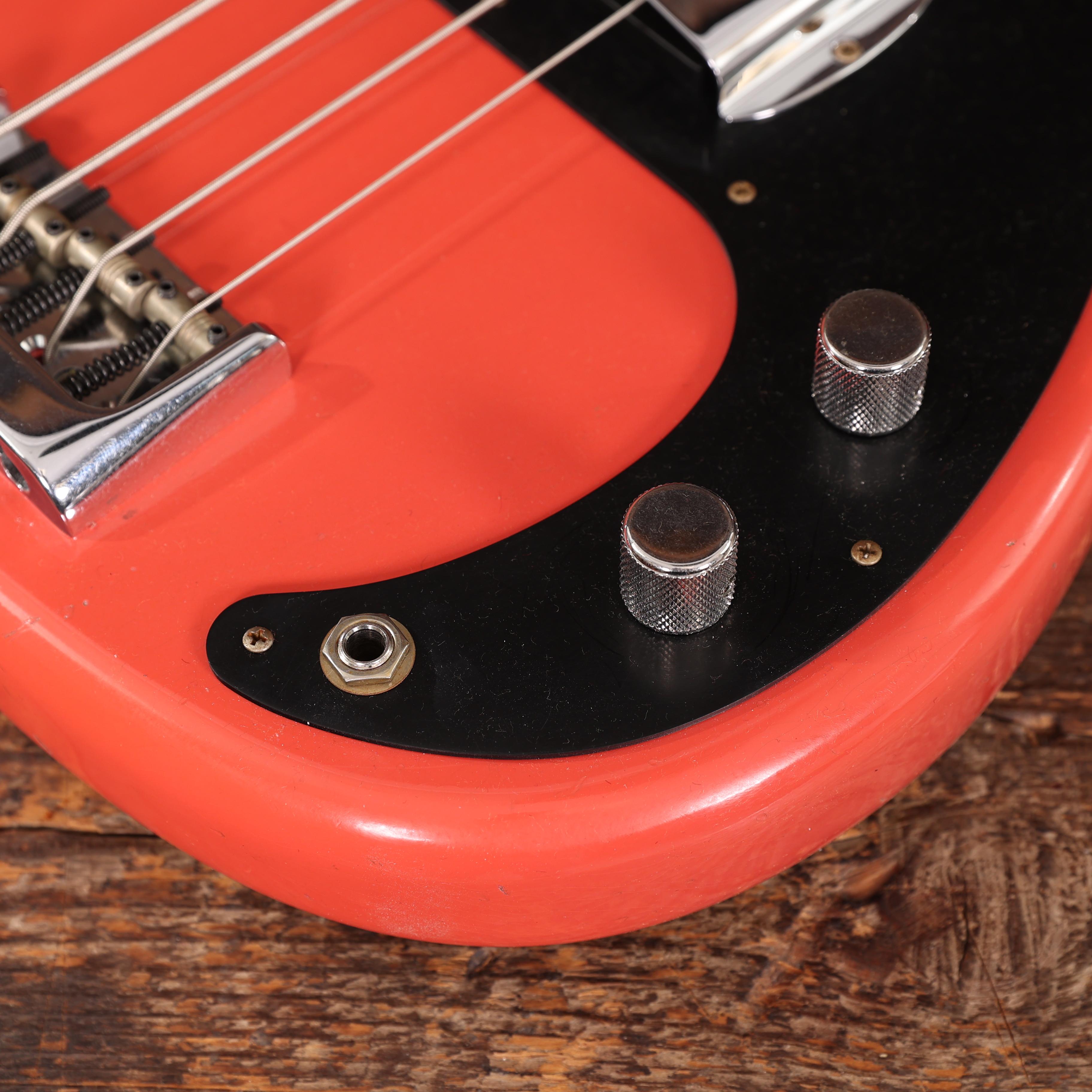 Fender Custom Shop 60's Precision Bass in Faded Aged Fiesta Red with RSD Bridge - CZ588246 (11).jpg