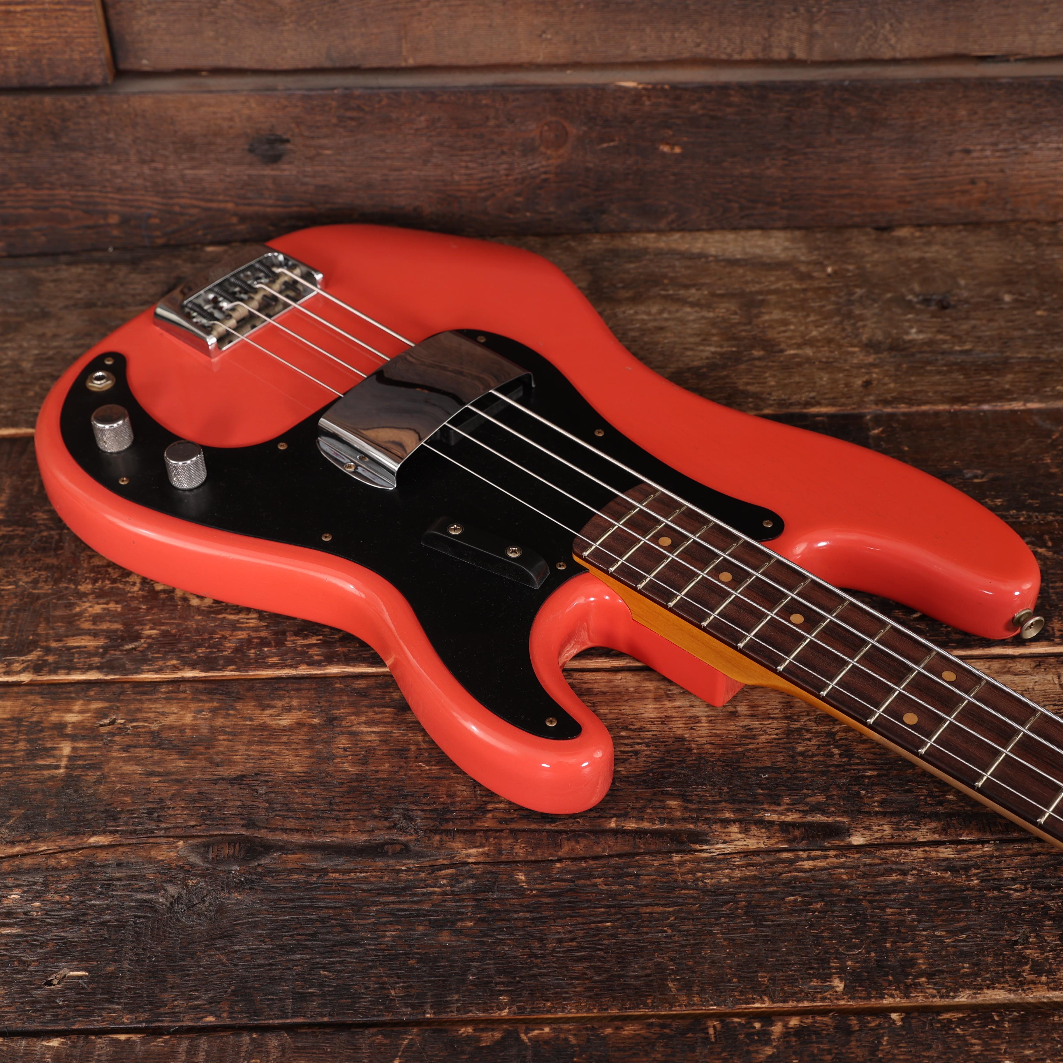 Fender Custom Shop 60's Precision Bass Journeyman Relic in Faded Aged Fiesta Red - CZ588246 (12).jpg