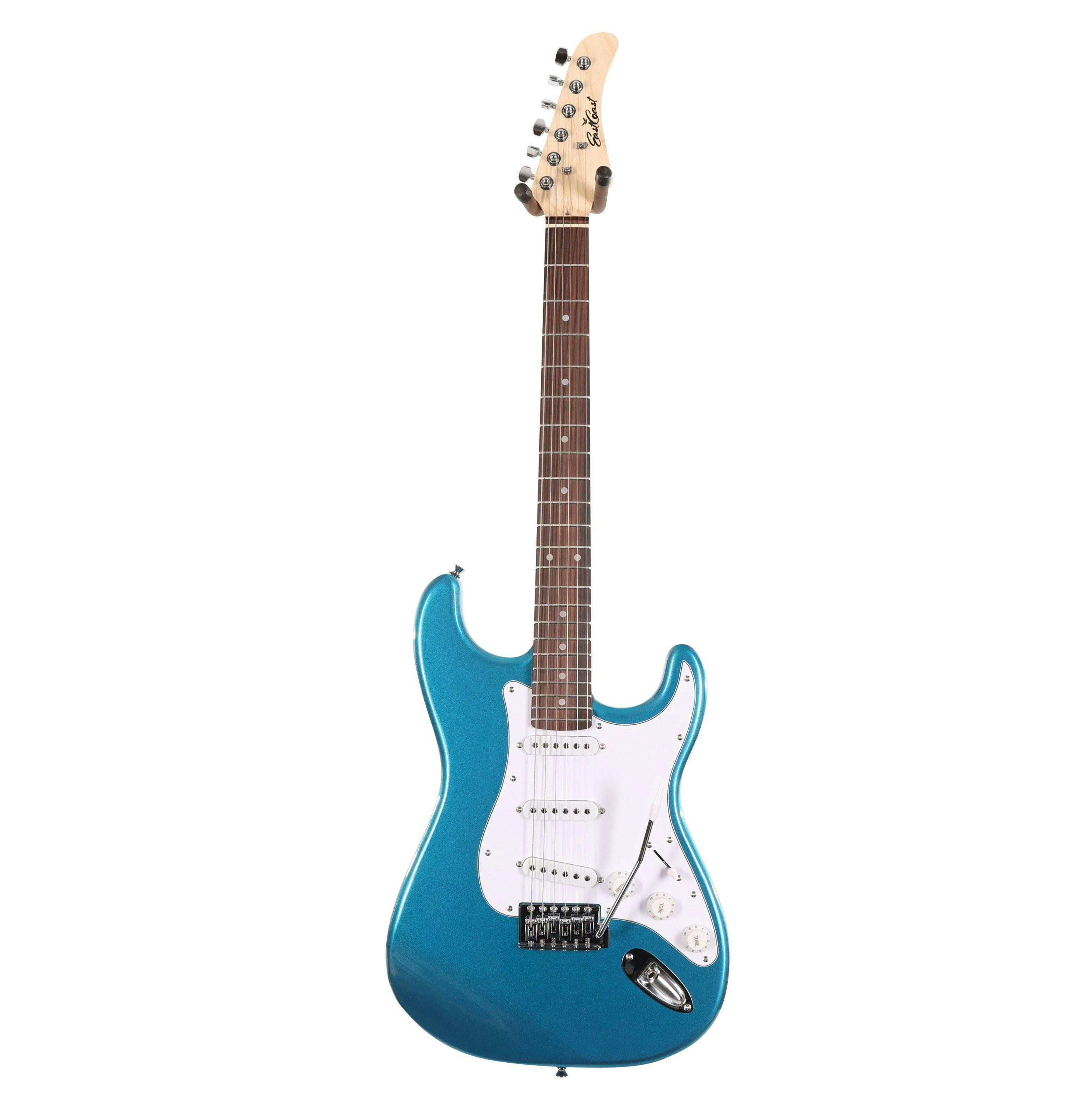 EastCoast ST1 Electric Guitar Silent Bundle in Lake Placid Blue with Headphone Amp & Accessories - 477825-EC-ST1-LPB 2__02790.jpg