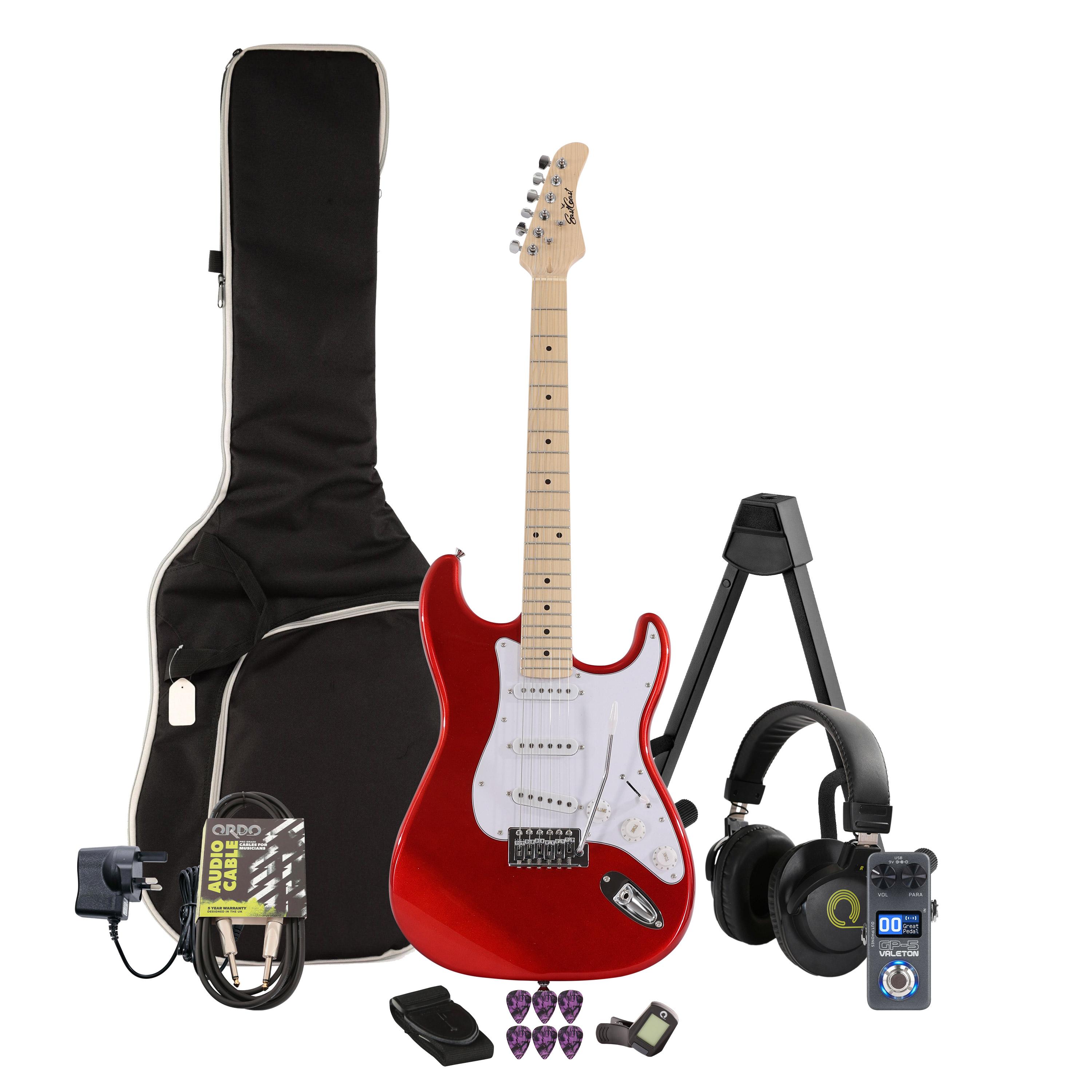 EastCoast ST1 Electric Guitar in Red Multi-FX & Modelling Bundle with Accessories - _BUN-EC-ST1-RED-SL.jpg