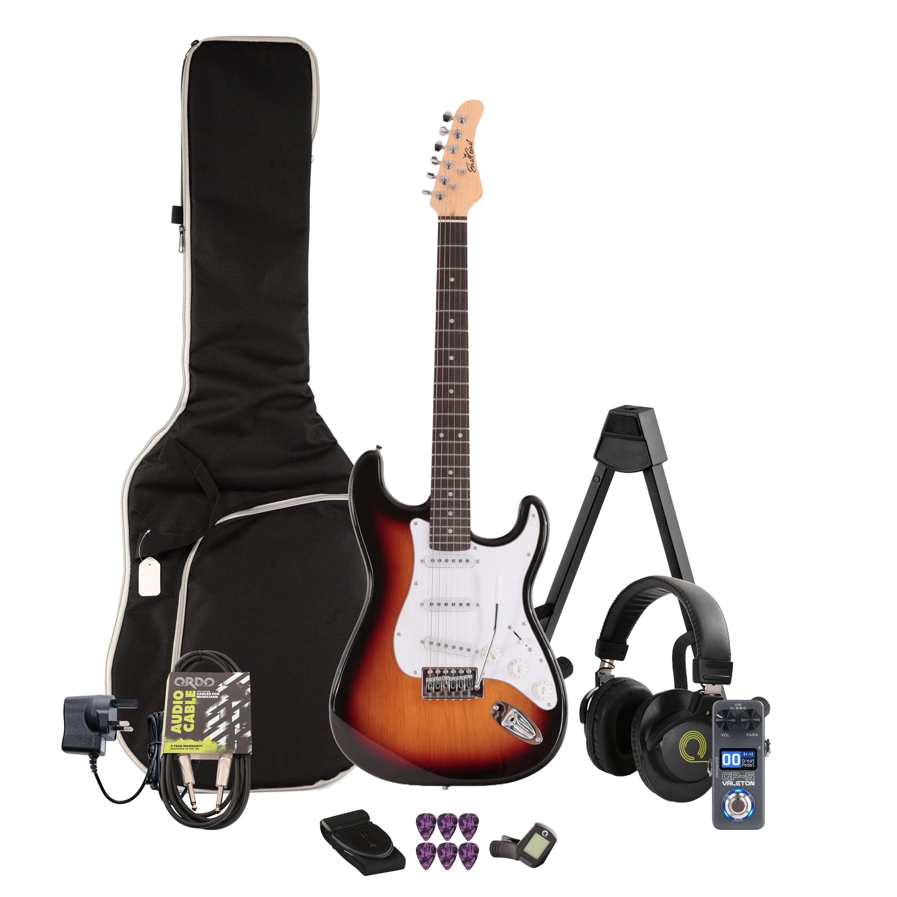 EastCoast ST1 Electric Guitar in Three Tone Sunburst Multi-FX & Modelling Bundle with Accessories - _BUN-EC-ST1-3TS-SL.jpg