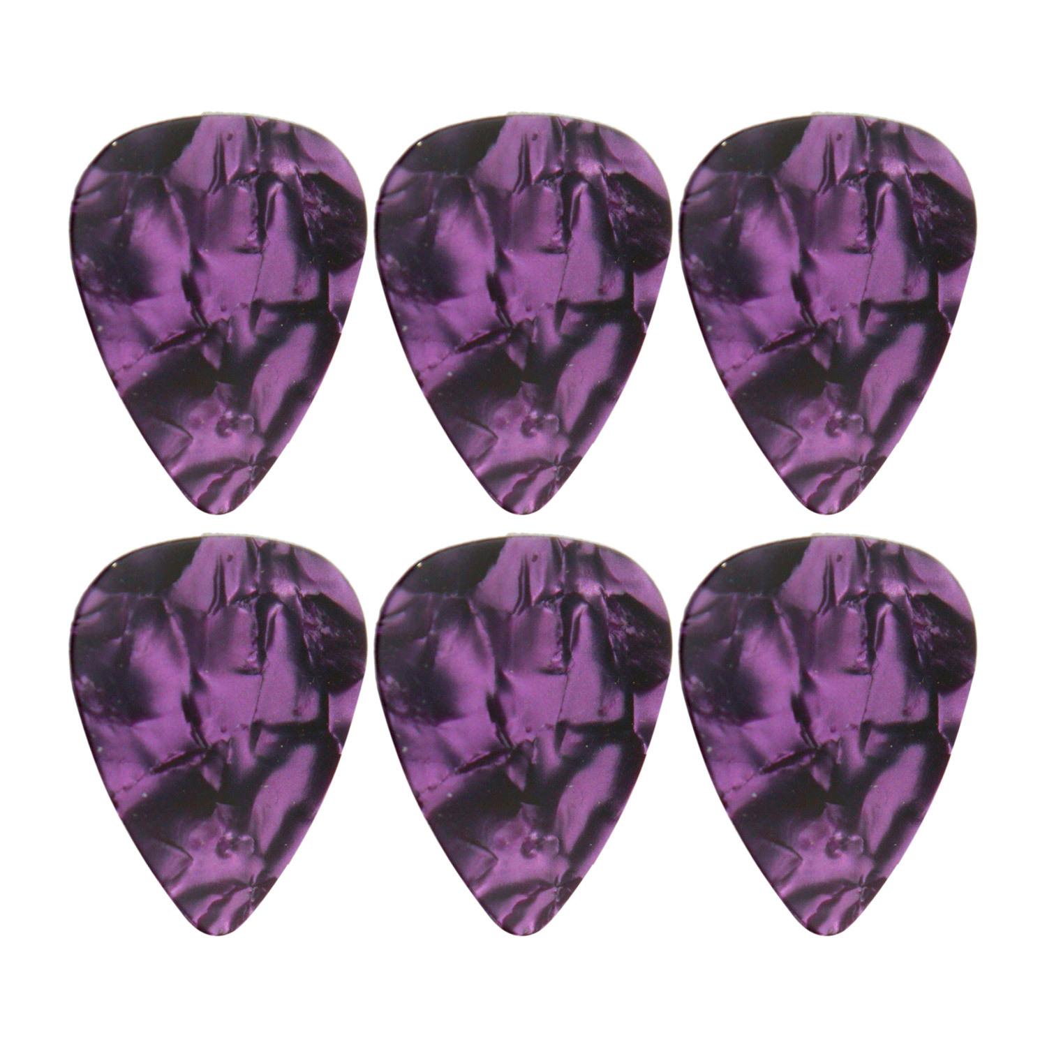 EastCoast MB4 Bass Guitar Starter Pack in Purple with Headphone Amp & Accessories - picks.jpg