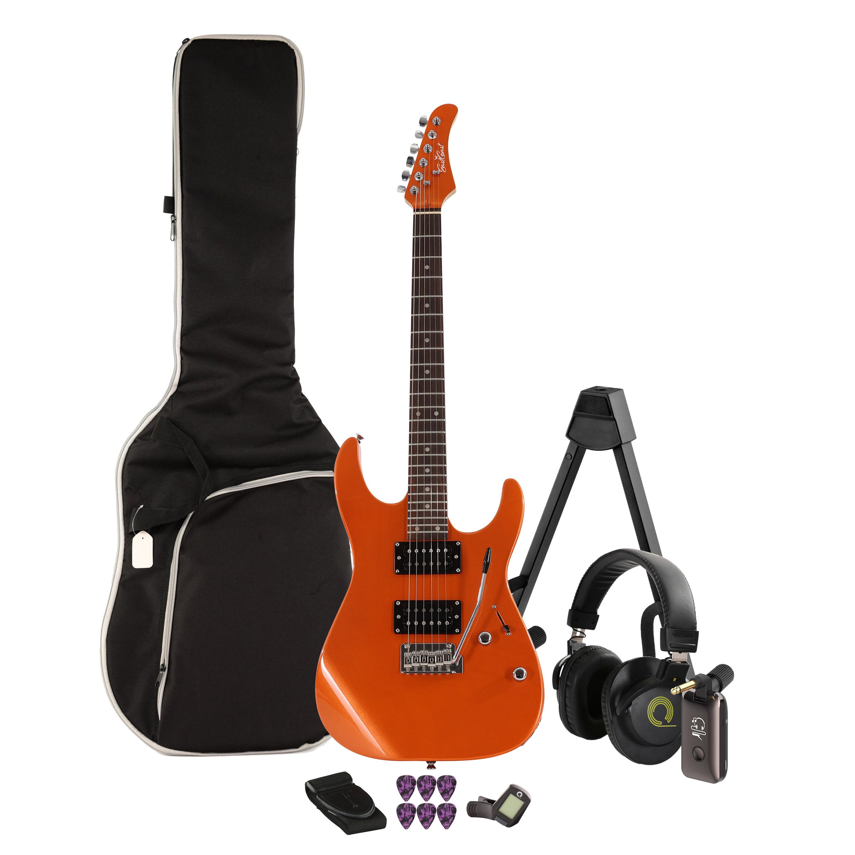EastCoast HM1 Electric Guitar Silent Bundle In Metallic Orange with Headphone Amp & Accessories - _BUN-EC-HM1-MO-SL.jpg