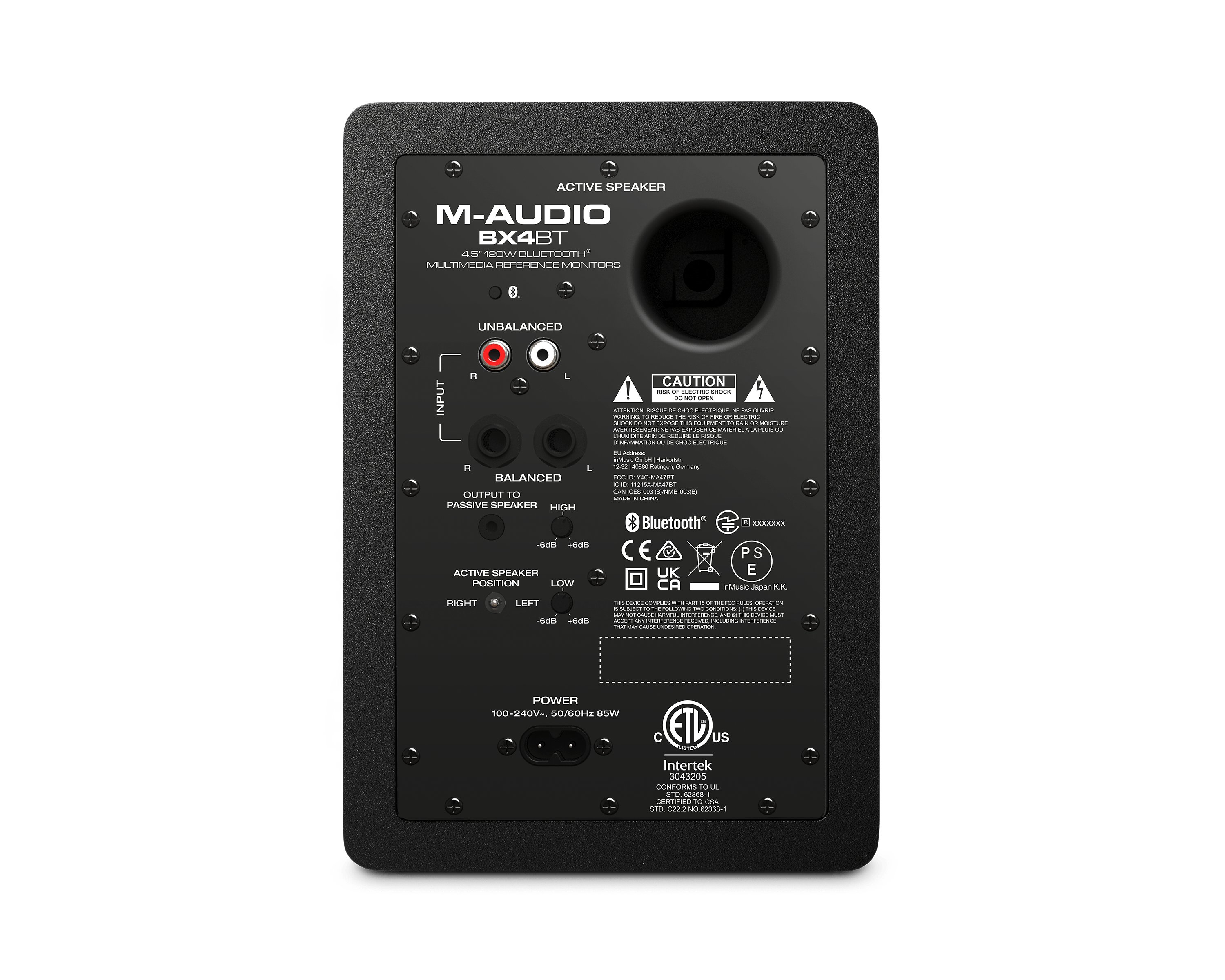 M-Audio BX4BT - 4.5" Powered Studio Reference Monitor with Bluetooth - PAIR - 499398-3.jpg