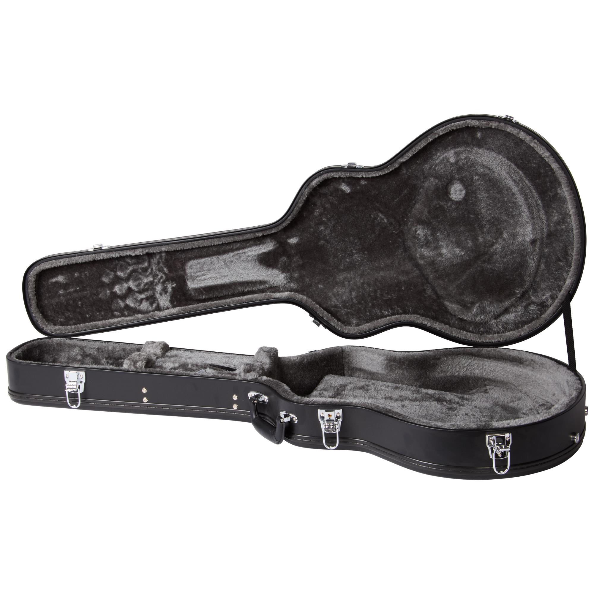 Epiphone Bonehead Riviera Left Handed Semi-Hollow Electric Guitar in Dark Tobacco Burst - EOBHRDTBNH1L_21_CaseOpen.jpg