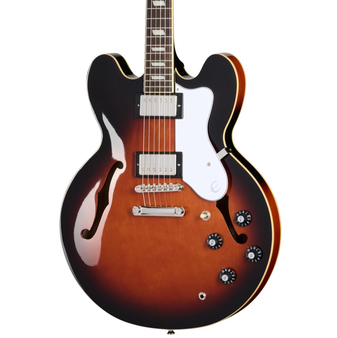 Epiphone Bonehead Riviera Semi-Hollow Electric Guitar in Dark Tobacco Burst - EOBHRDTBNH1_2_cropped.jpg