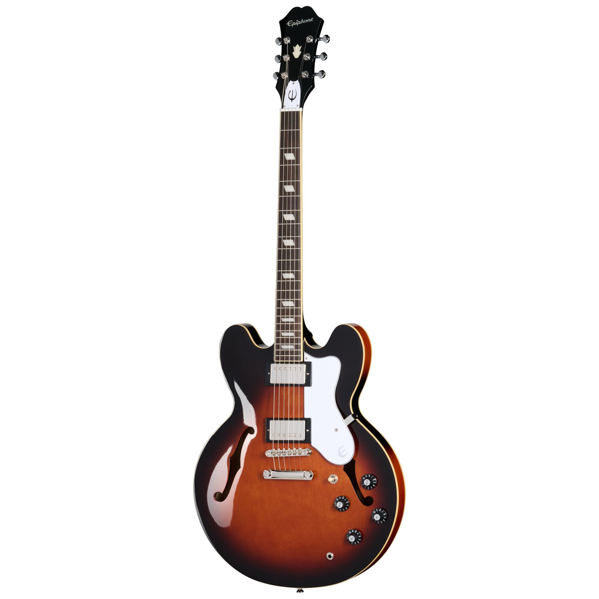 Epiphone Artist Bonehead Signature Riviera Semi-Hollow Electric Guitar in Dark Tobacco Burst - EOBHRDTBNH1_2_Front.jpg