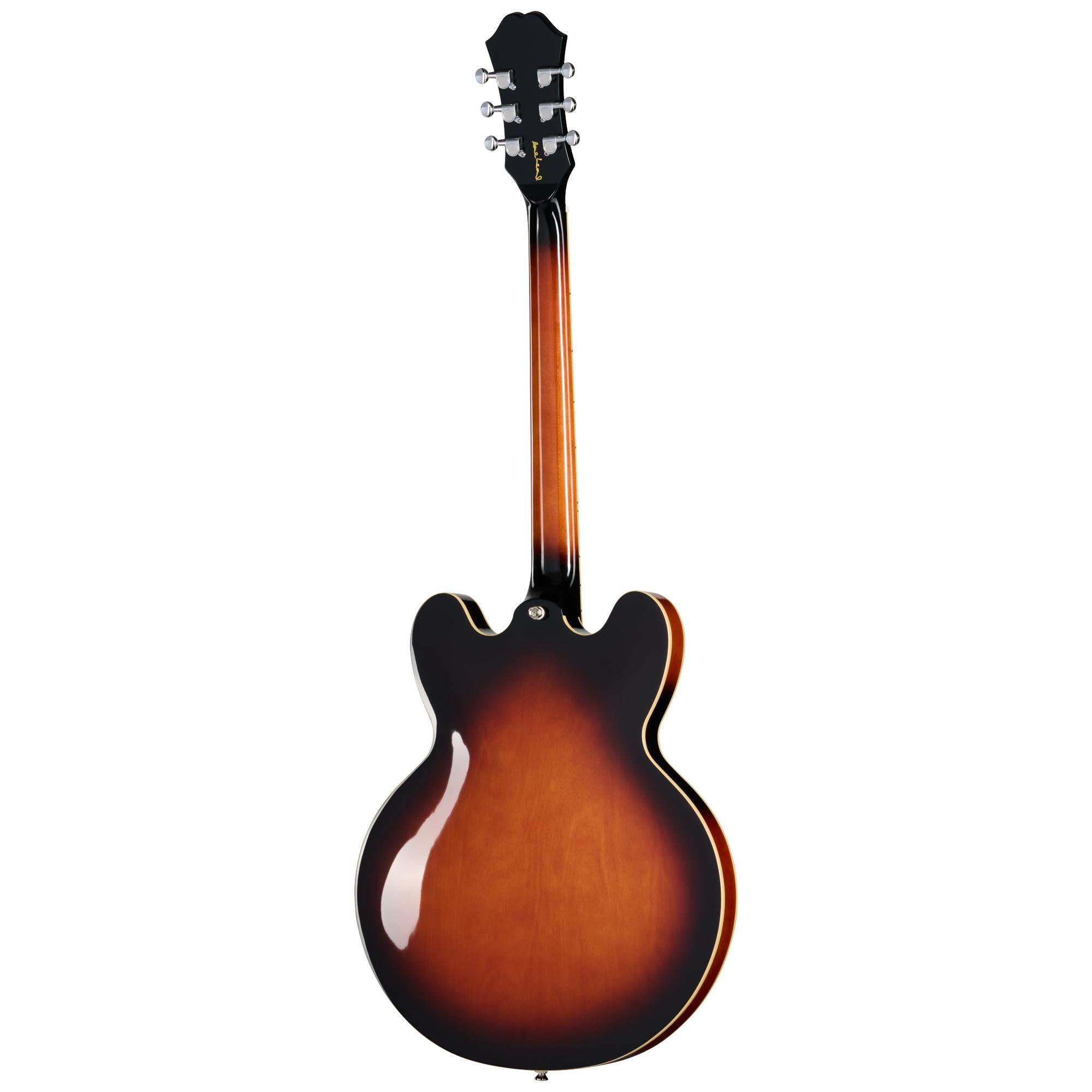 Epiphone Bonehead Riviera Semi-Hollow Electric Guitar in Dark Tobacco Burst - EOBHRDTBNH1_5_Back.jpg