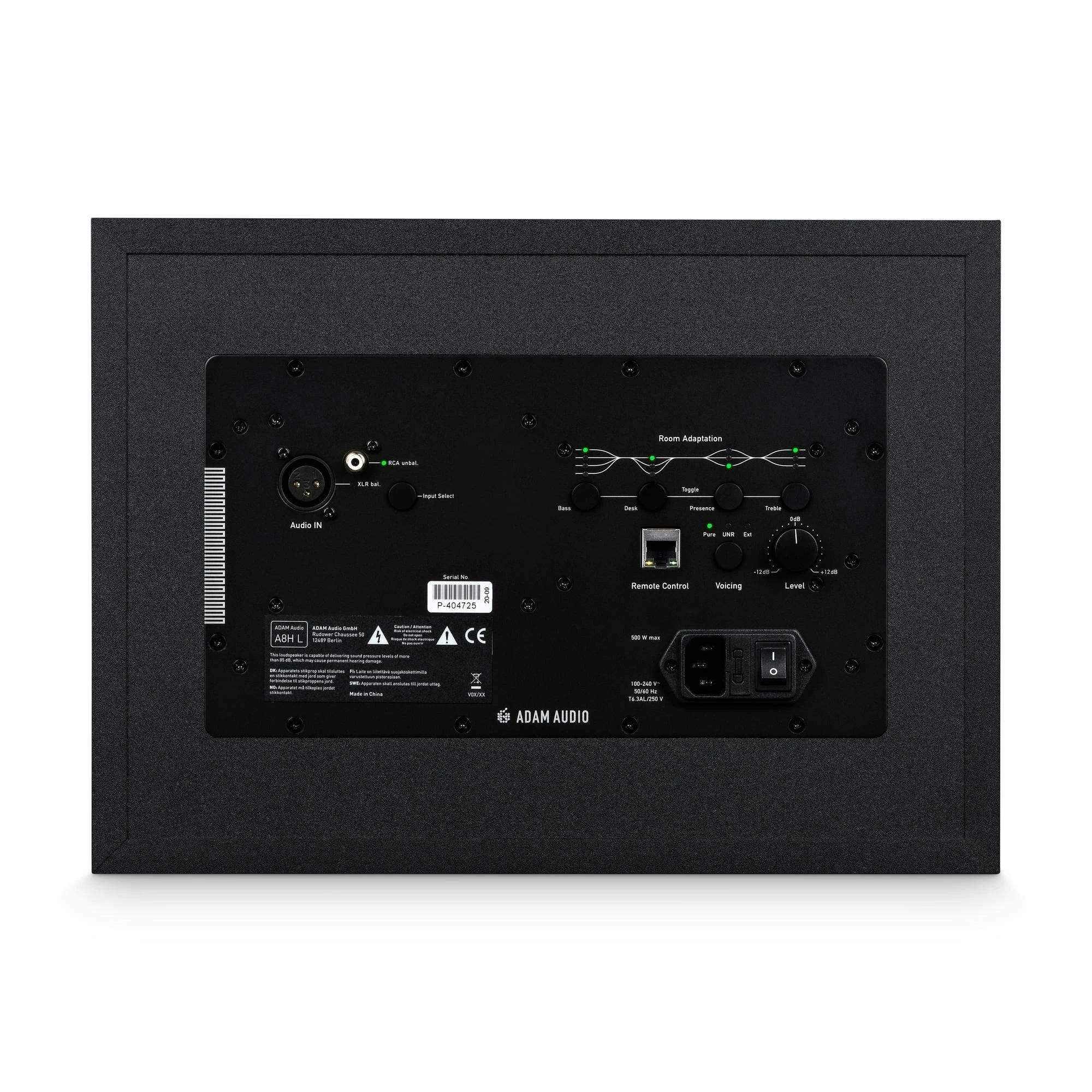ADAM Audio A8H-R Near/Midfield Active Monitor - Right Side - 503699-adam-audio-a-series-a8h-studio-monitor-back (1).jpg