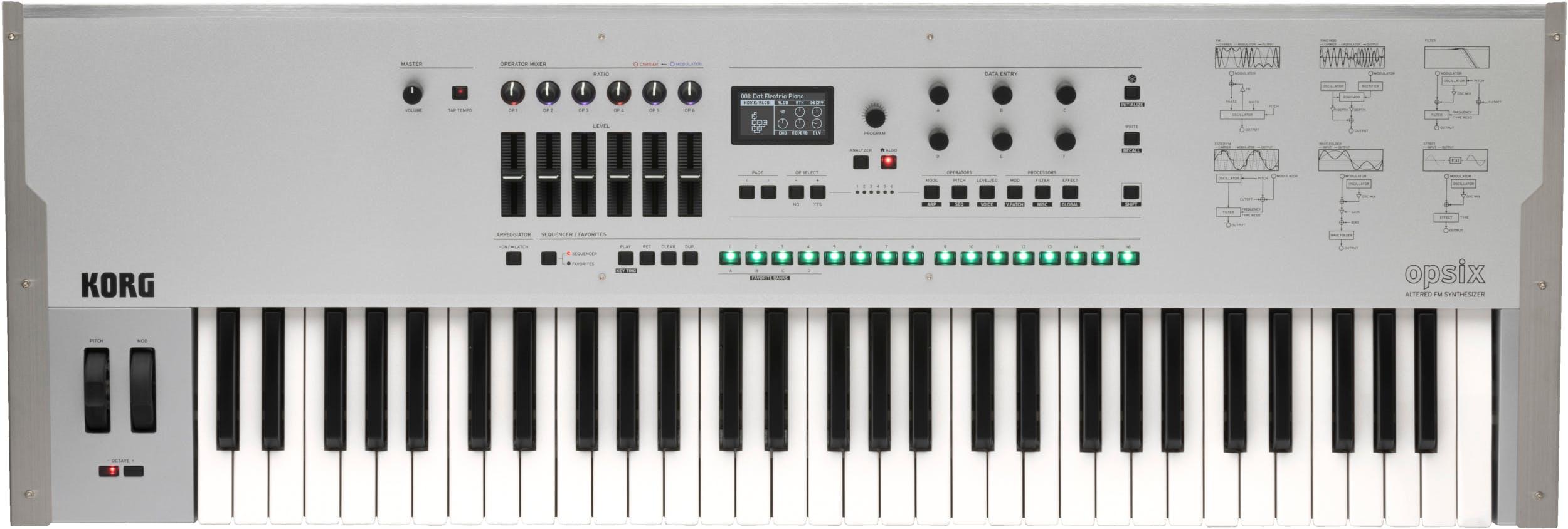 B Stock Korg Opsix SE Platinum Editition Digital Synth - OPSIXSEP-KORG_Opsix_SE_Platinum_Top.jpg
