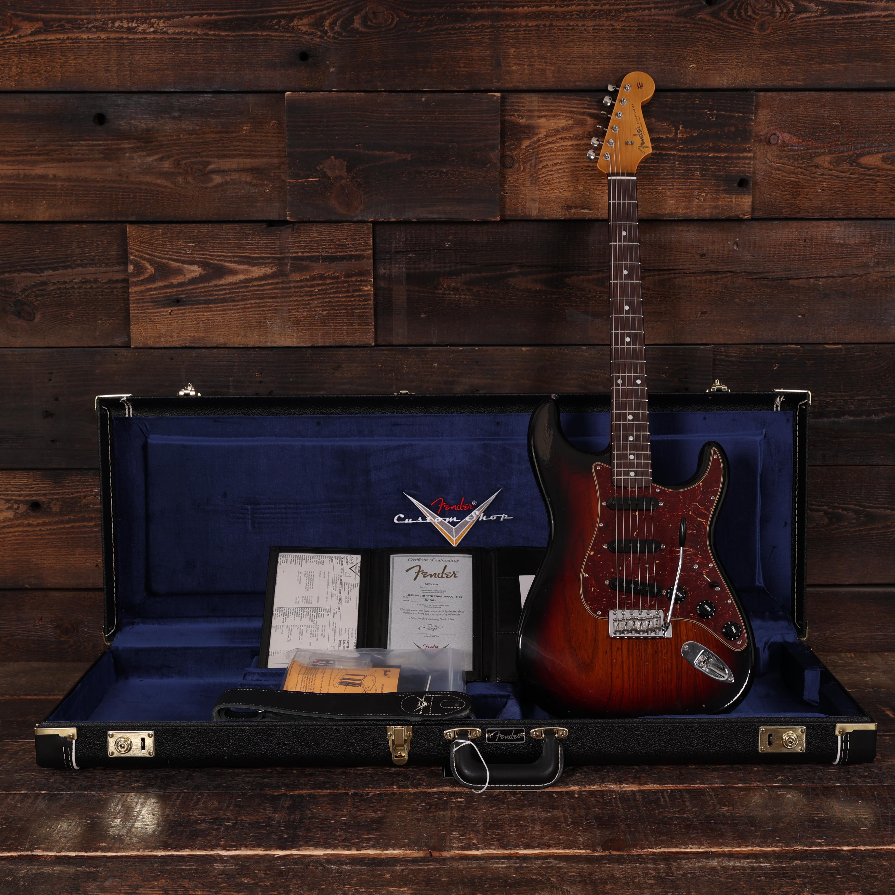 Fender Custom Shop Limited Edition Roasted Stratocaster Journeyman Relic with Closet Classic Hardware in Three Colour Sunburst  - XN18642 (16).JPG
