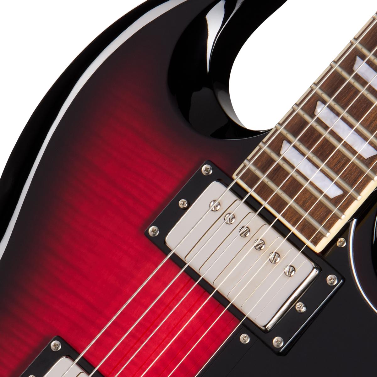 Epiphone Inspired by Gibson SG Tribute Plus Electric Guitar in Cherry Burst - E1SGTPCBNH1-Pickups.jpg