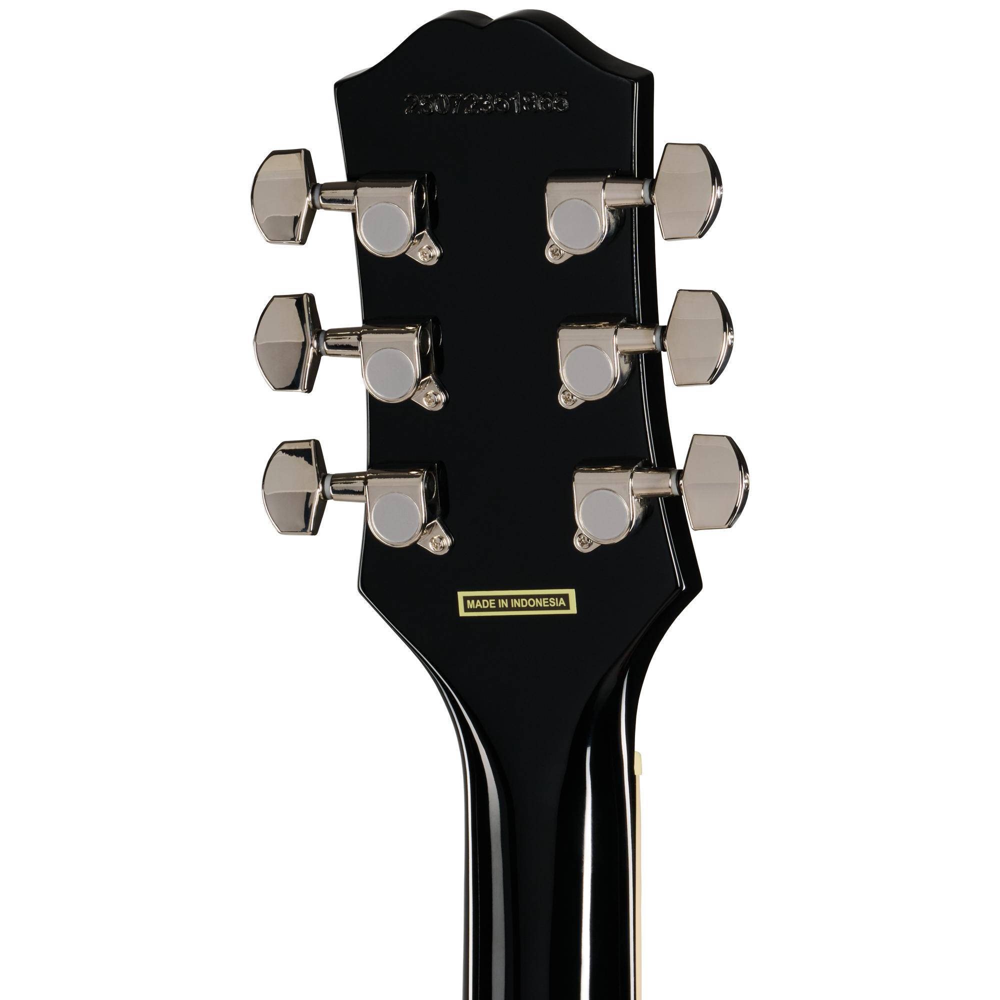 Epiphone Inspired by Gibson Les Paul Tribute Plus Left Handed Electric Guitar in Vintage Sunburst - E1LPTPVSNH1L-Back-Headstock.jpg