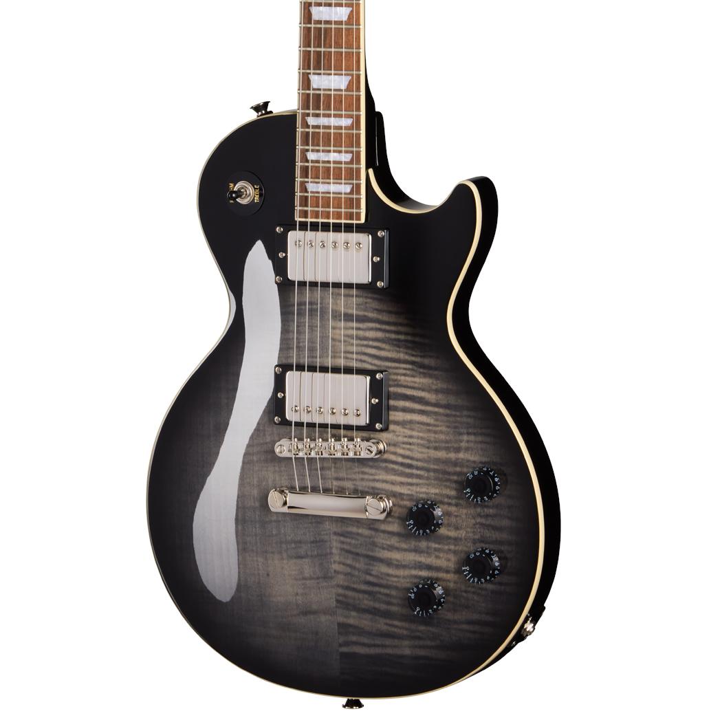 Epiphone Inspired by Gibson Les Paul Tribute Plus Electric Guitar in Transparent Ebony Burst - E1LPTPEBBNH1-Body.jpg
