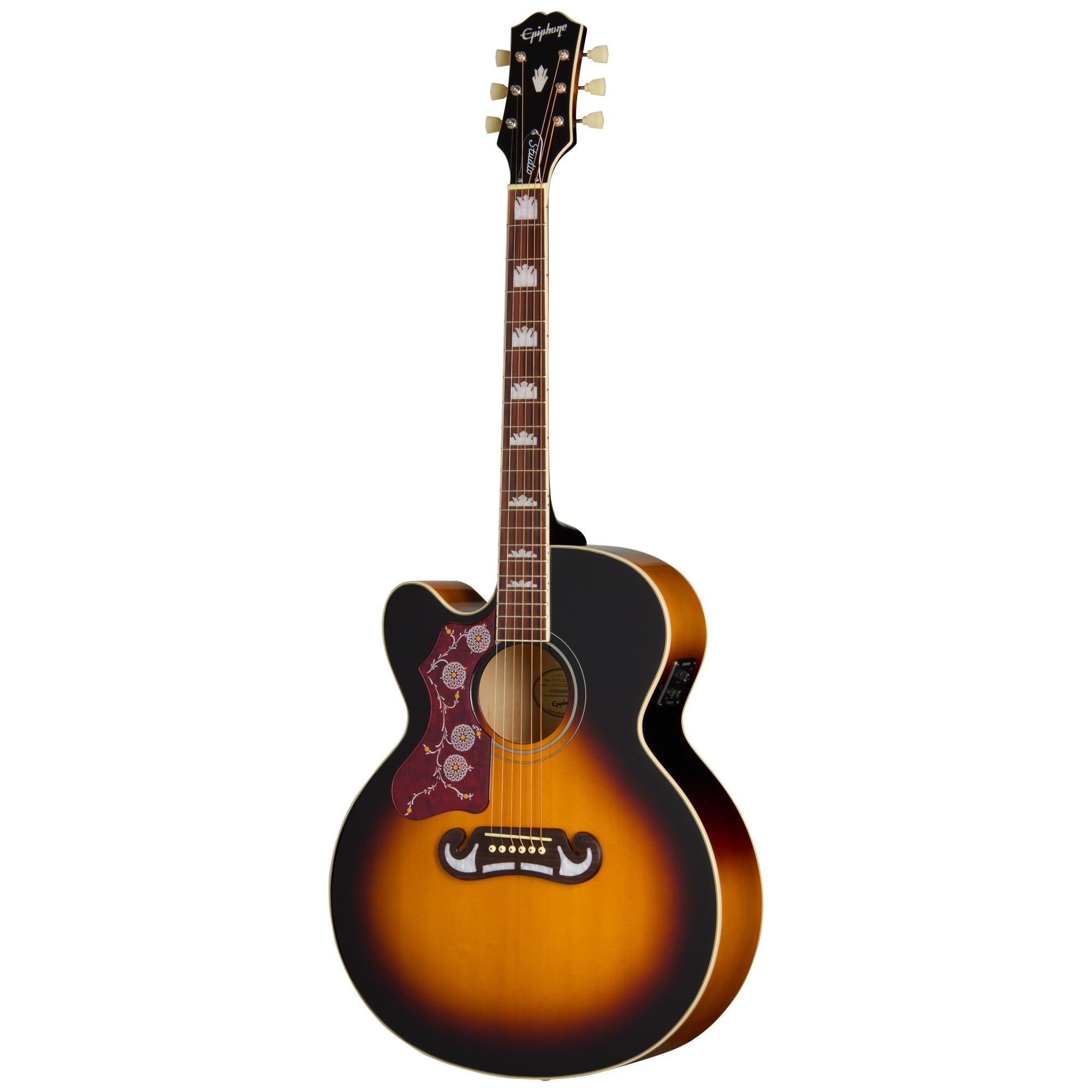 Epiphone J-200 Studio EC Left Handed Electro Acoustic Guitar in Vintage Sunburst - EASJ2CVSNH1L_25022301640_3_Front.jpg