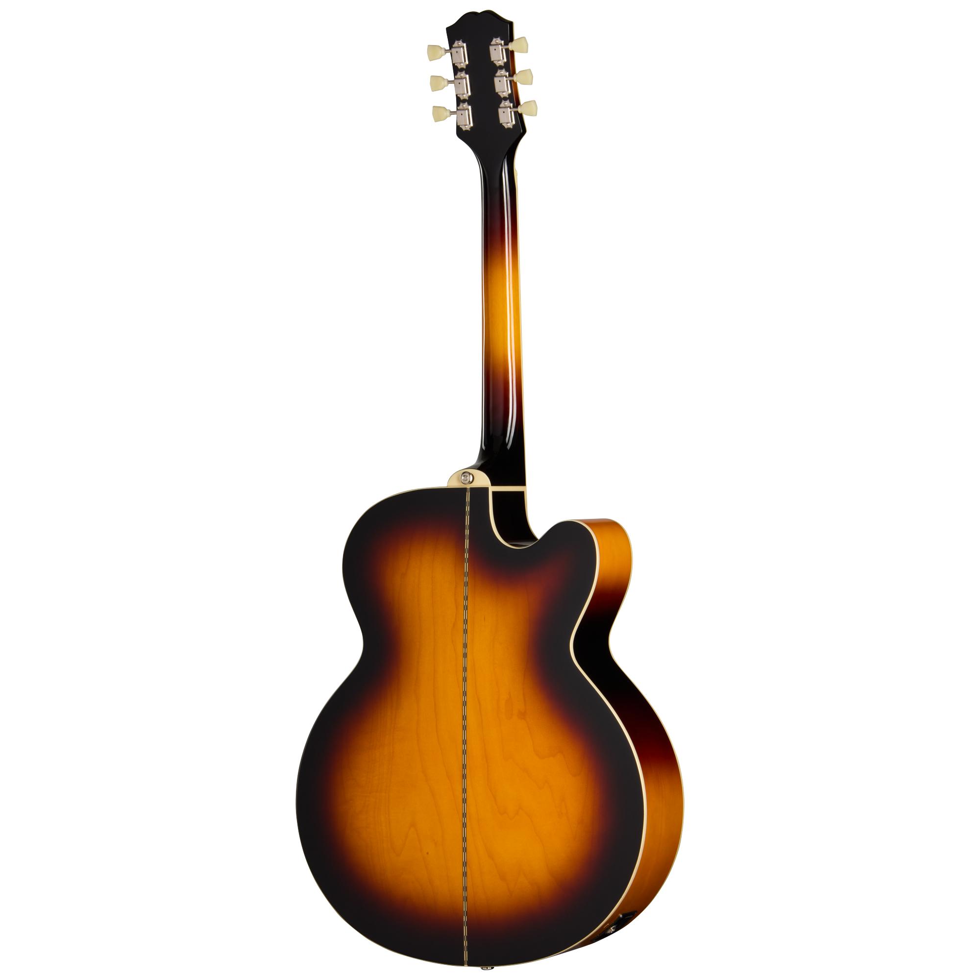 Epiphone J-200 Studio EC Left Handed Electro Acoustic Guitar in Vintage Sunburst - EASJ2CVSNH1L_25022301640_4_Back.jpg