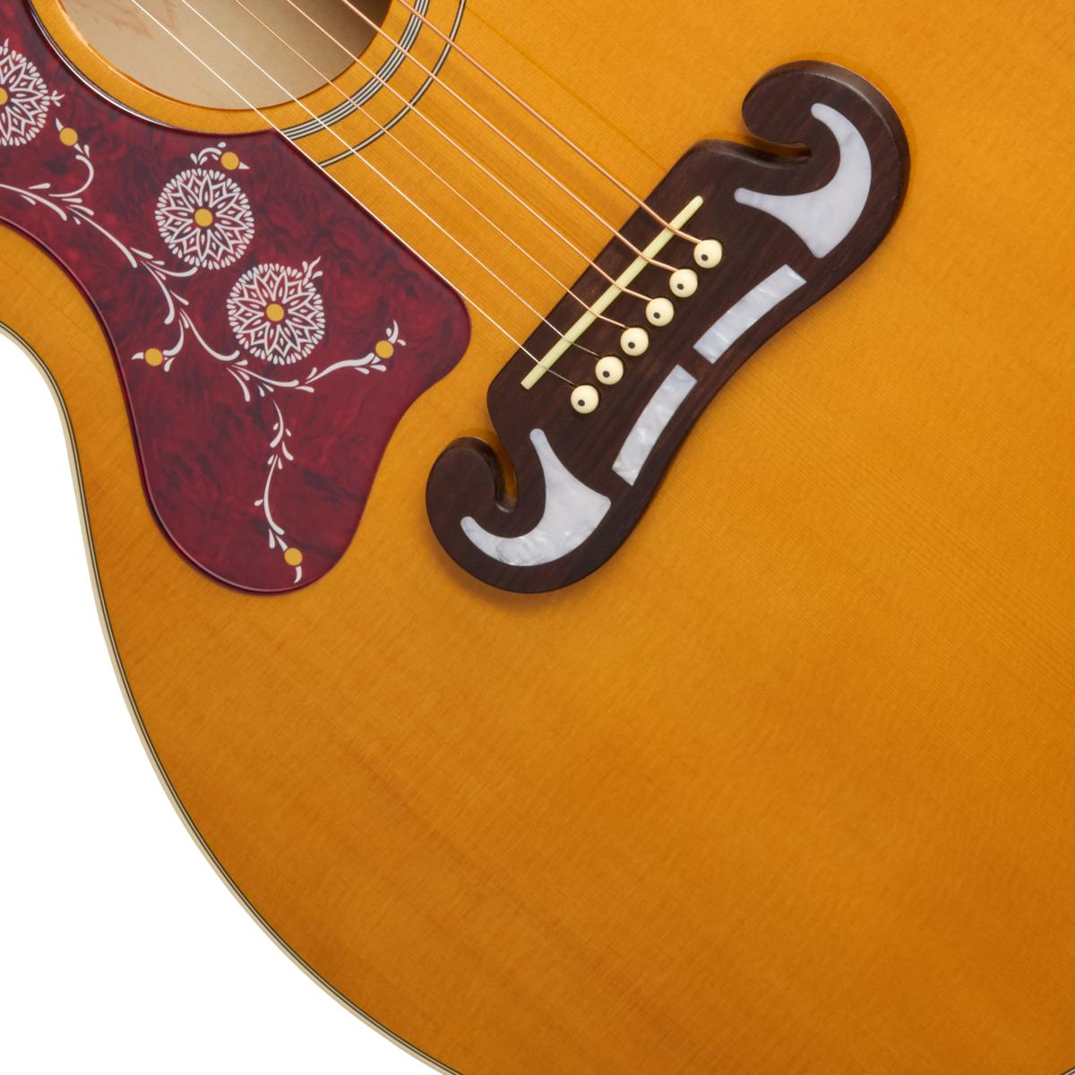 Epiphone J-200 Studio EC Left Handed Electro Acoustic Guitar in Natural - EASJ2CANNH1L_25022301637_8_Bridge-1200x1200-28e5ebb.jpg