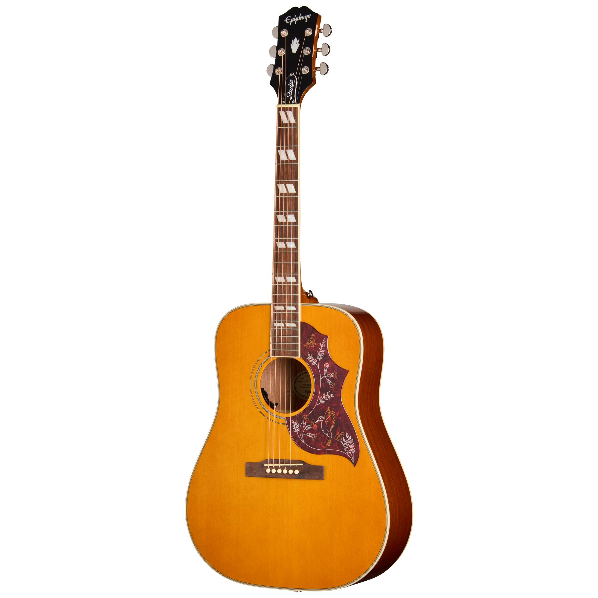 Epiphone Hummingbird Studio Electro Acoustic Guitar in Natural - EASHBANNH1_2_Front.jpg