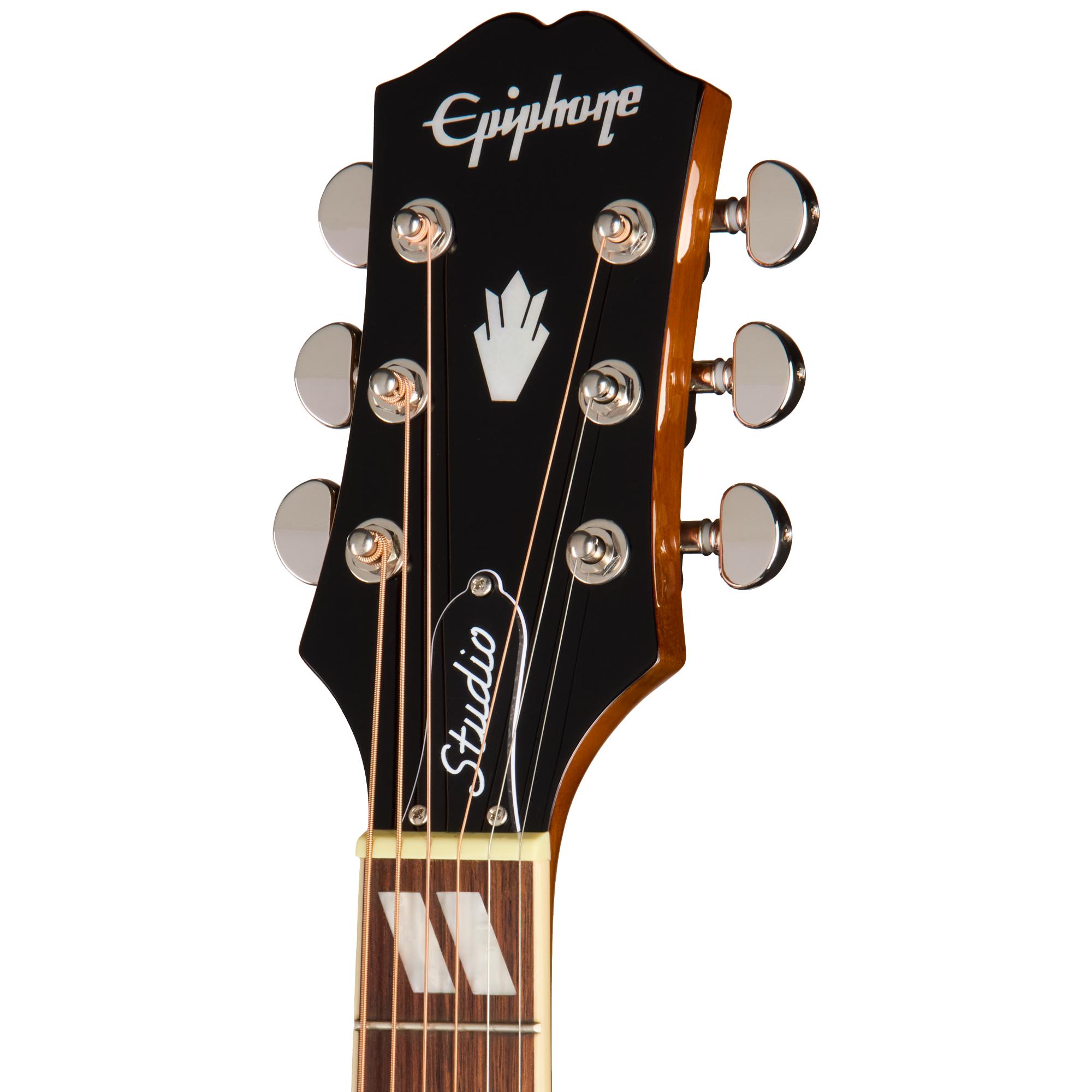 Epiphone Hummingbird Studio Electro Acoustic Guitar in Natural - EASHBANNH1_3_Headstock.jpg