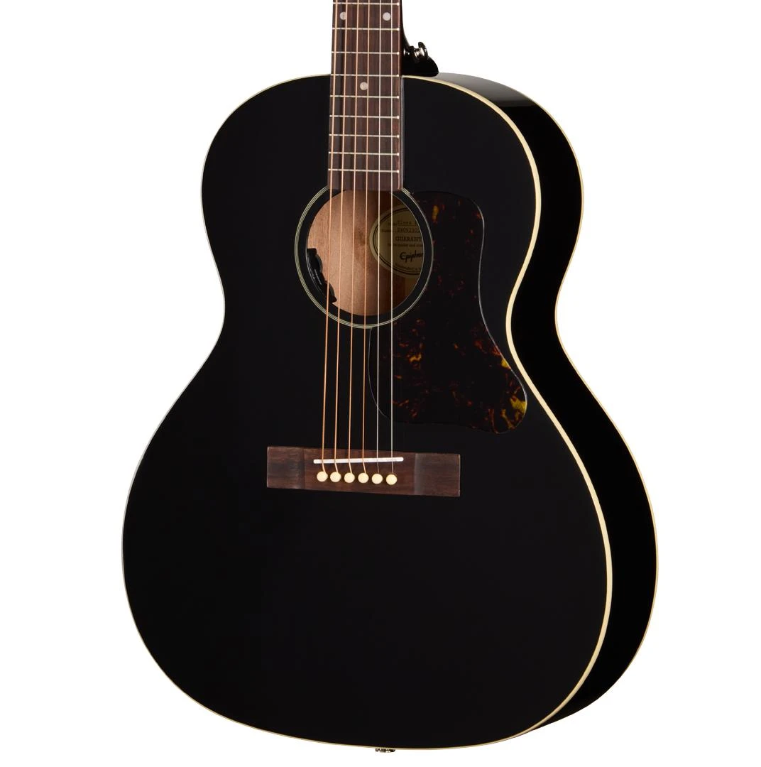 Epiphone Blues King Studio Electro Acoustic Guitar in Ebony - EASBKEBNH1_2_cropped.jpg