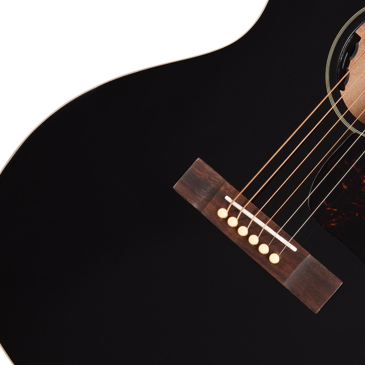 Epiphone Blues King Studio Electro Acoustic Guitar in Ebony - EASBKEBNH1_8_Bridge-1200x1200-28e5ebb.jpg