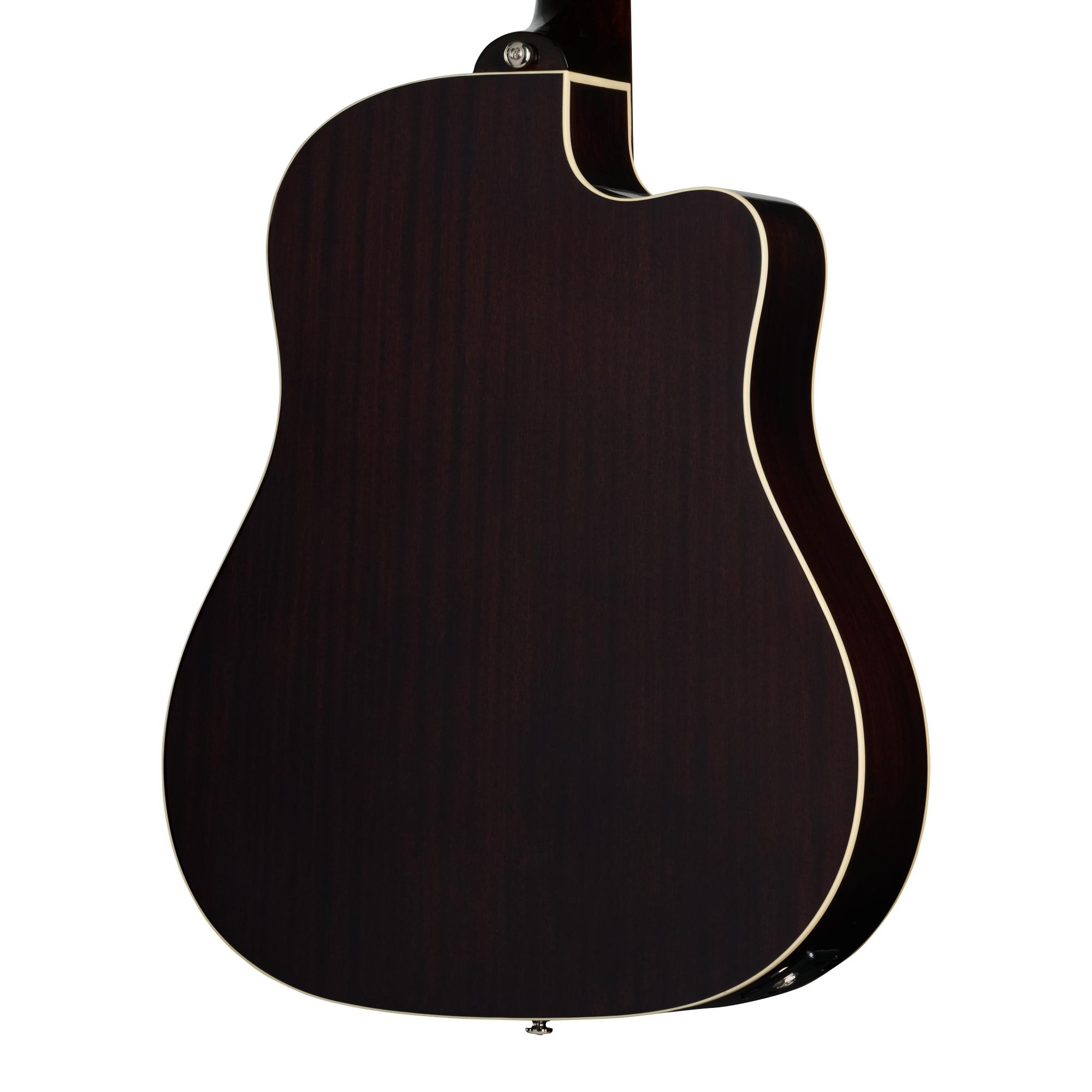 Epiphone J-45 Studio EC Left Handed Electro Acoustic Guitar in Vintage Sunburst - EAS4CVSNH1L_4_BackBody.jpg