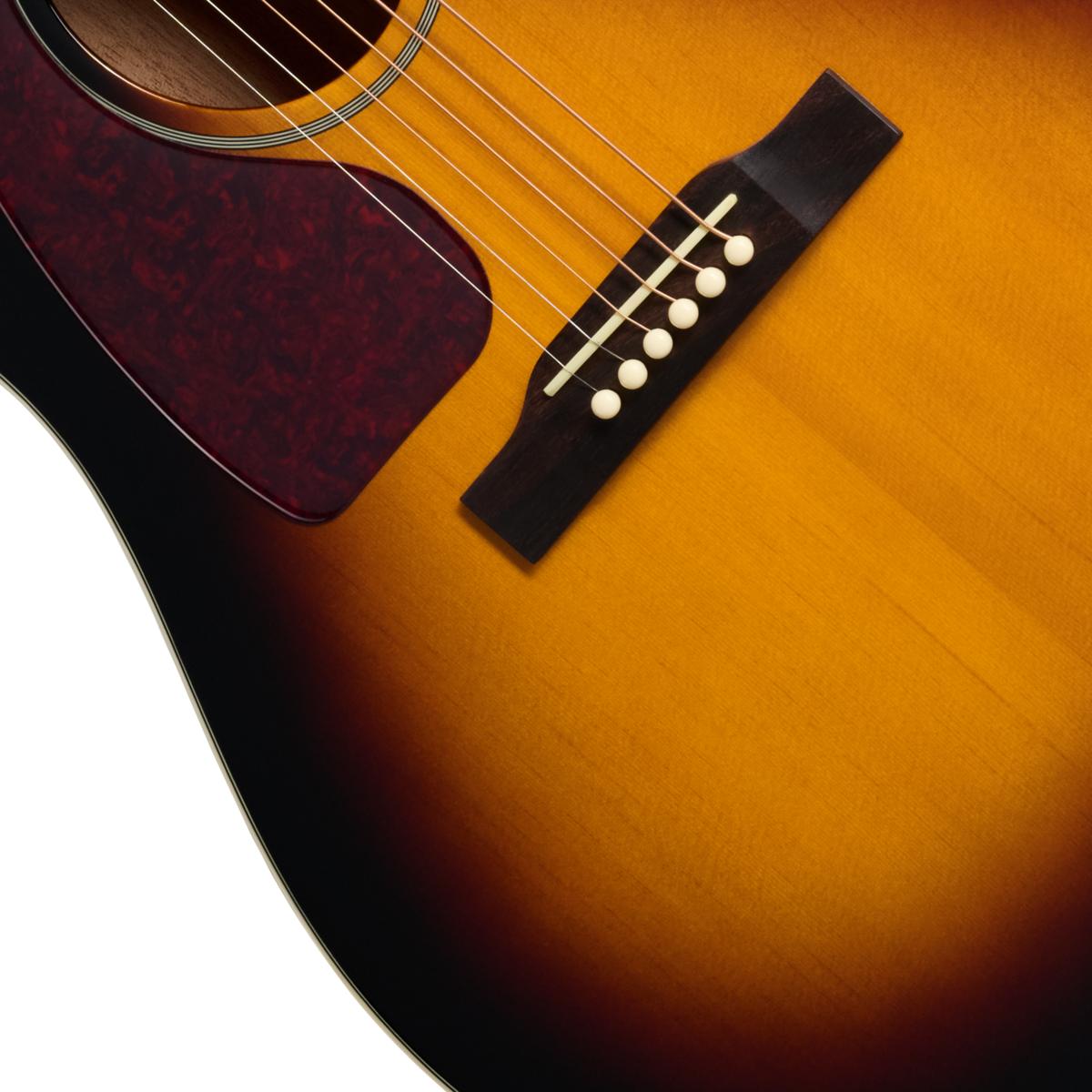 Epiphone J-45 Studio EC Left Handed Electro Acoustic Guitar in Vintage Sunburst - EAS4CVSNH1L_8_Bridge-1200x1200-28e5ebb.jpg