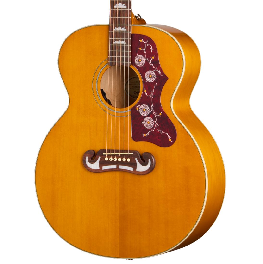 Epiphone J-200 Studio Electro Acoustic Guitar in Natural - EASJ2ANNH1_2_cropped.jpg