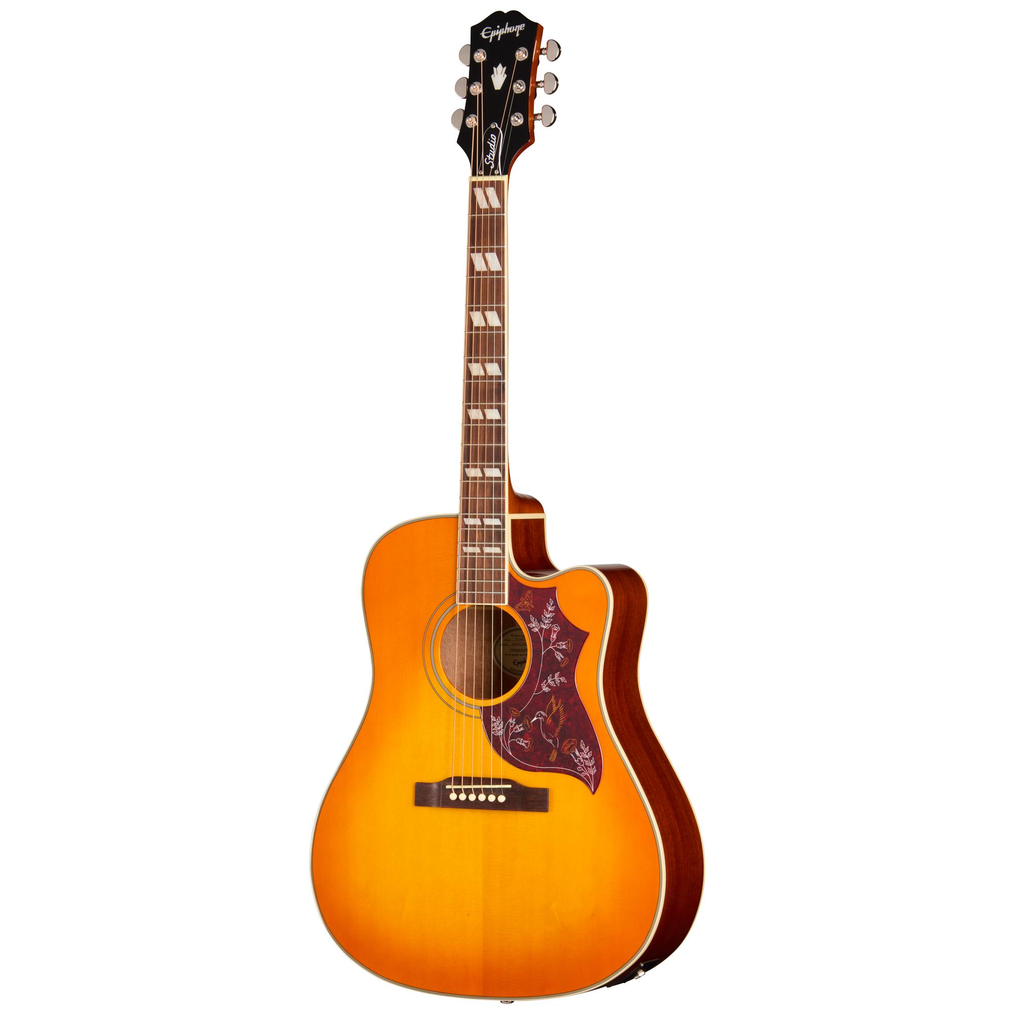 Epiphone Hummingbird Studio EC Electro Acoustic Guitar in Heritage Cherry Sunburst - EASHCHCNH1_2_Front.jpg