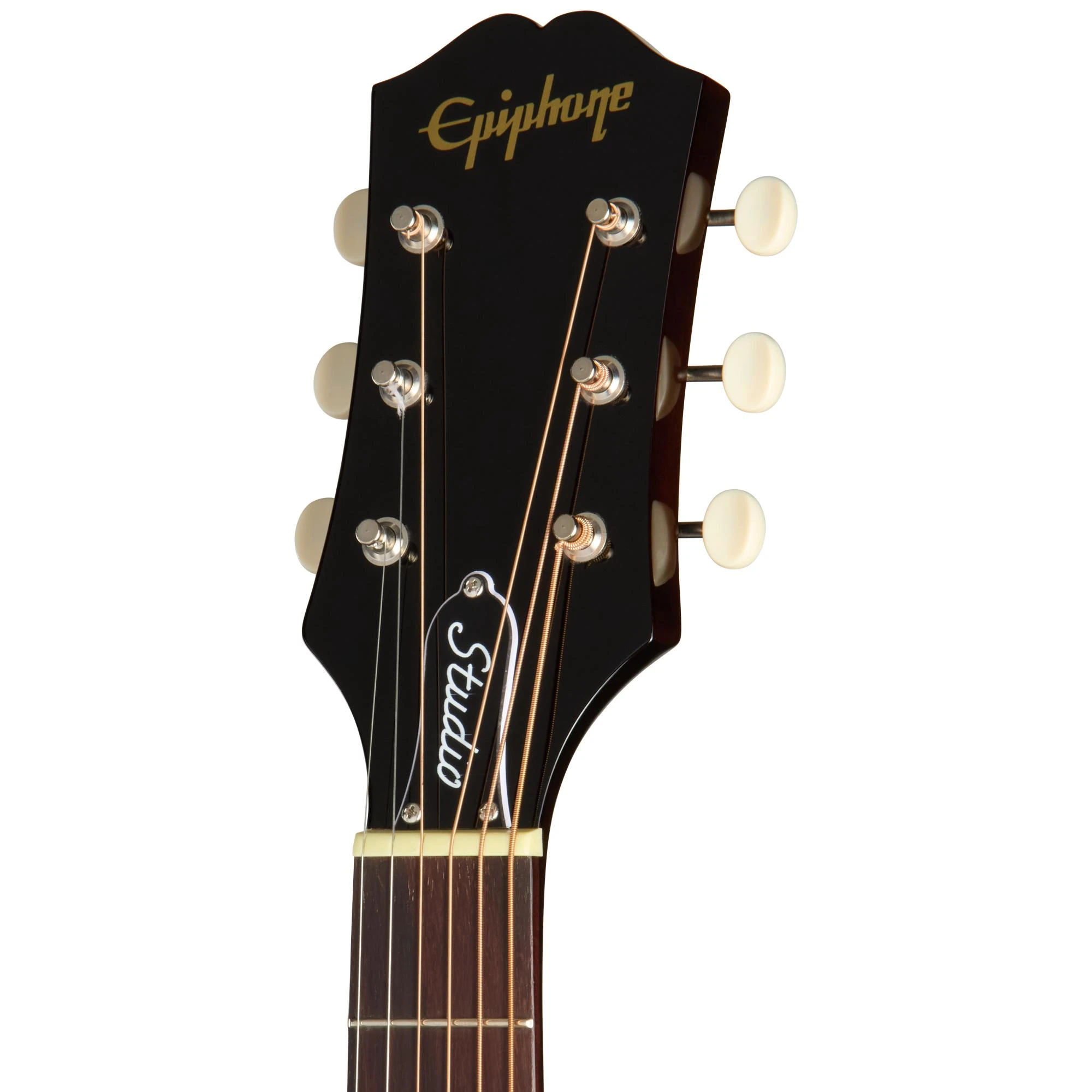 Epiphone J-45 Studio Left Handed Electro Acoustic Guitar in Vintage Sunburst - EAS45VSNH1L_25022301583_5_Headstock.jpg