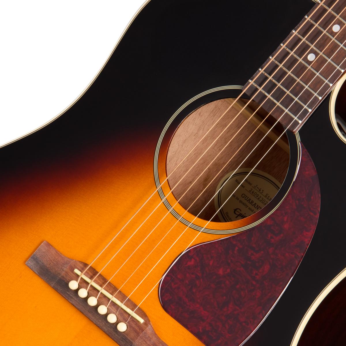 Epiphone J-45 Studio EC Electro Acoustic Guitar in Vintage Sunburst - EAS4CVSNH1_7_SoundHole-1200x1200-28e5ebb.jpg