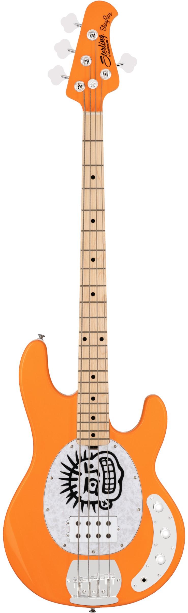Sterling by Music Man Mike Herrera Signature Artist Series StingRay Bass Guitar in Orange Creamsicle - ST-HERRERA-OCR-M1-Sterling-by-Music-Man-Mike-Herrera-StingRay-Front.jpg
