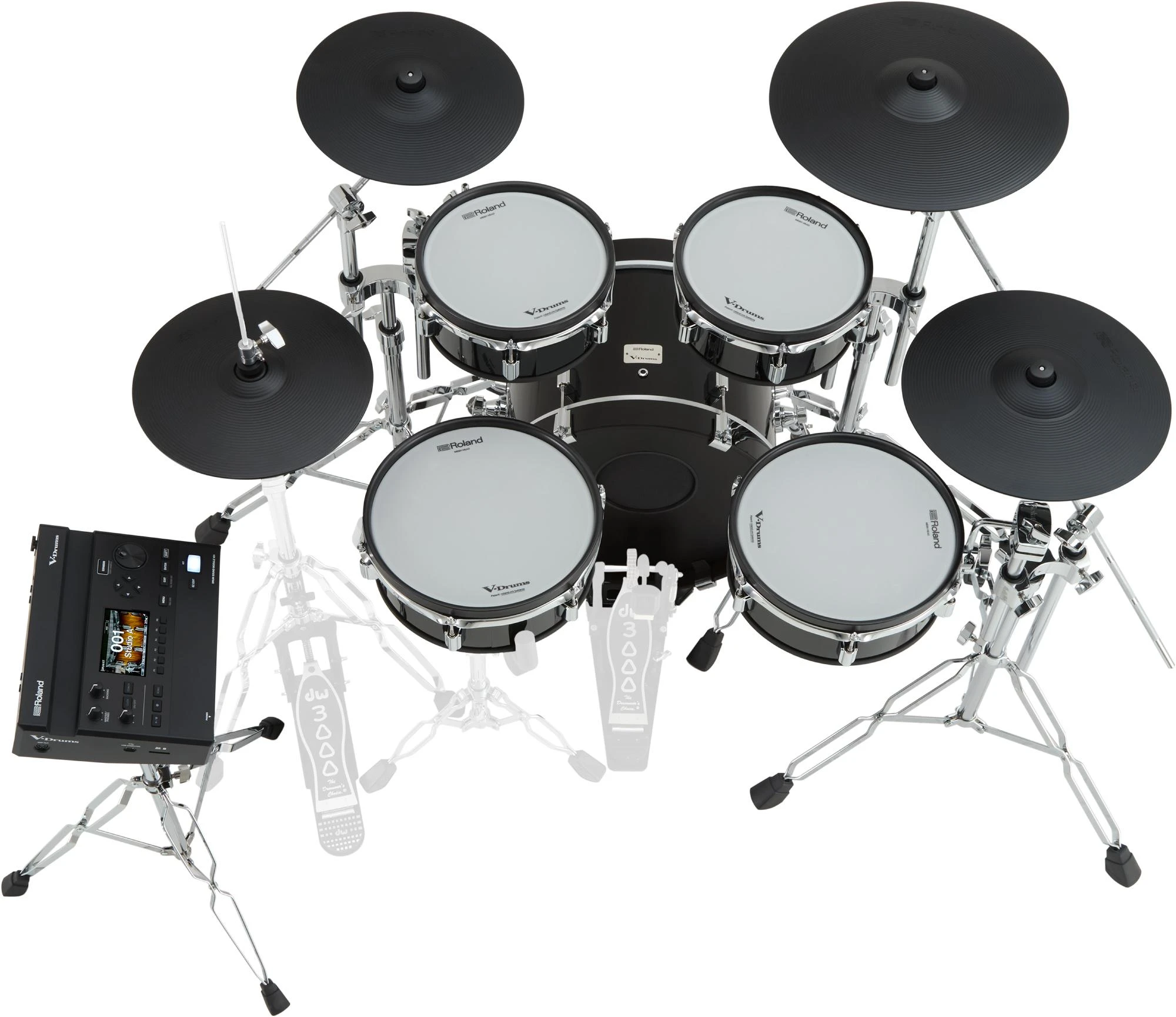 Roland VAD316 kit with throne, double pedal, headphones, sticks, hi hat stand and snare stand - VAD316_top.jpg