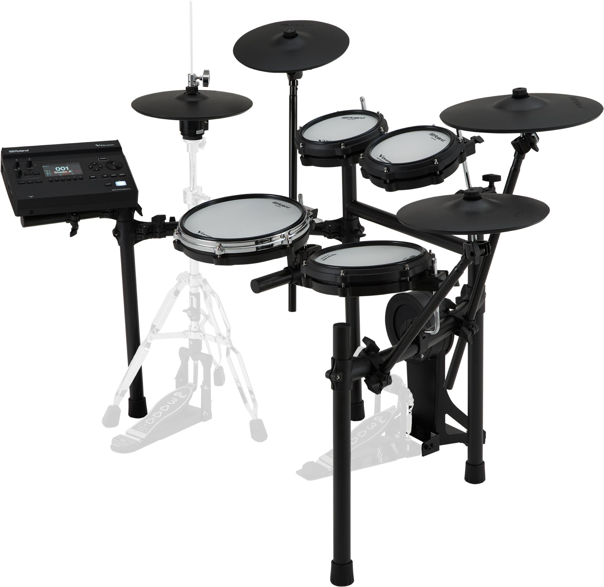 Roland TD316 Kit with Throne, Pedal, Headphones, Sticks, Hi Hat Stand - TD316_Side.jpg