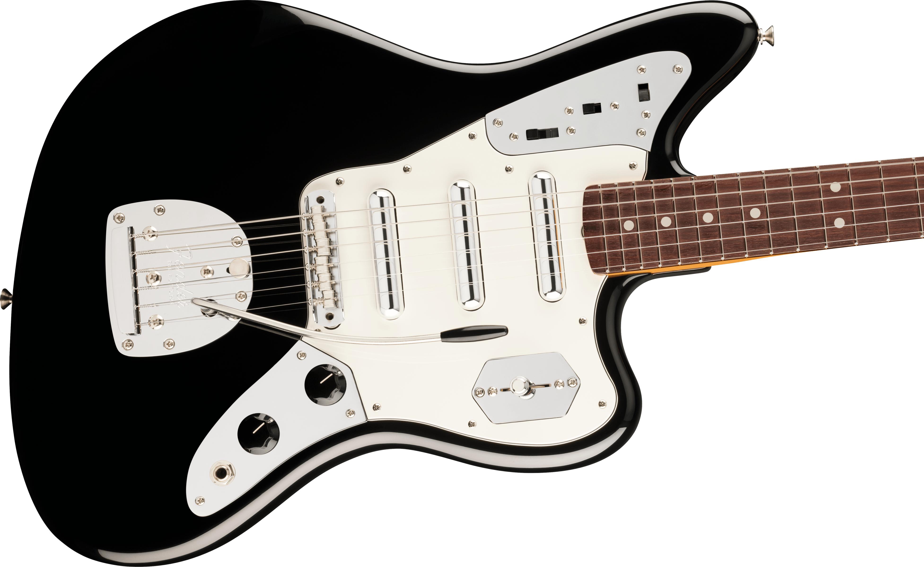 Fender Limited Edition Johnny Marr Signature Special Jaguar Electric Guitar in Black - 0116410706-Body-Angle.jpg