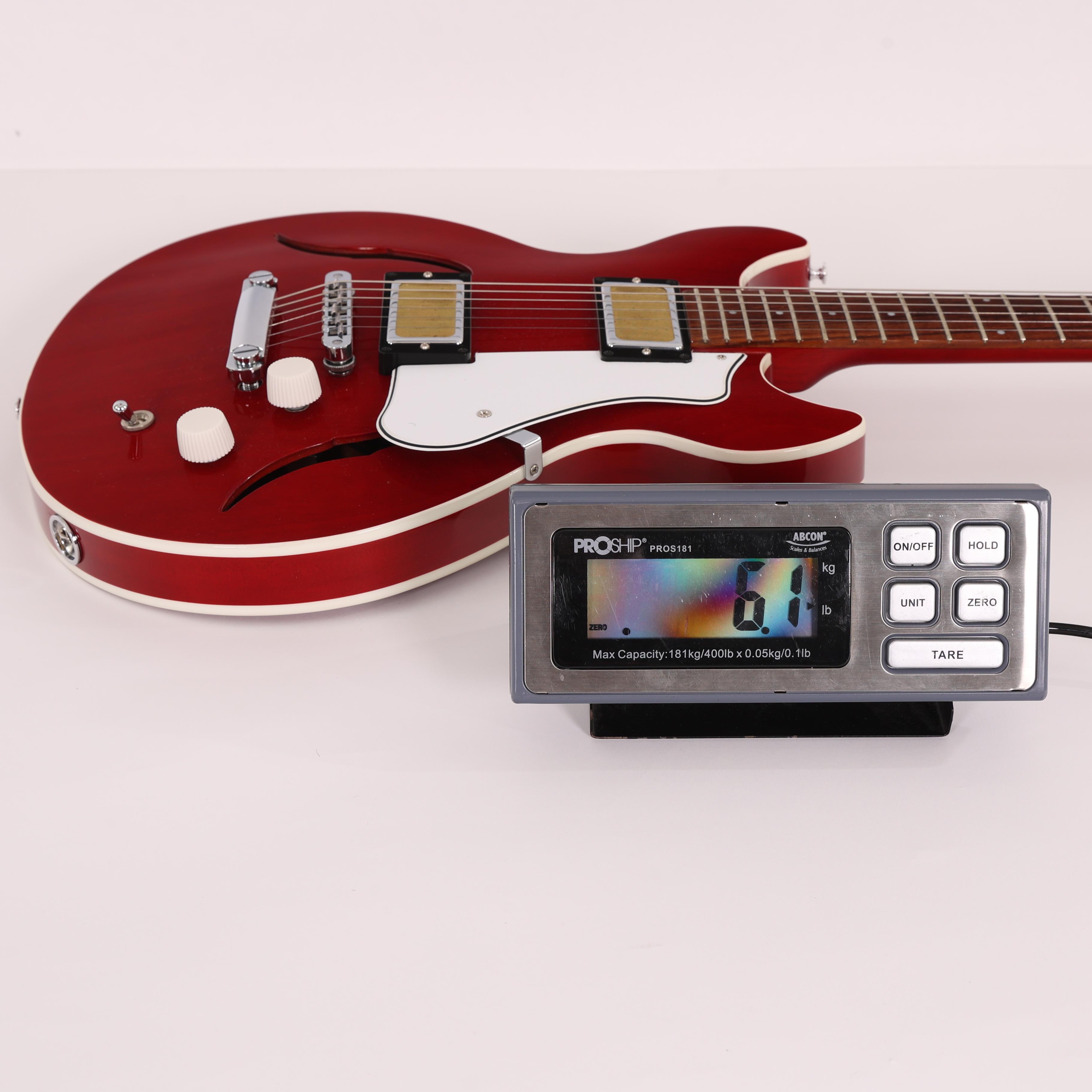 Second Hand Harmony Comet Semi-Hollow Electric Guitar in Trans Red 449 - SH-241-5449 (8).jpg