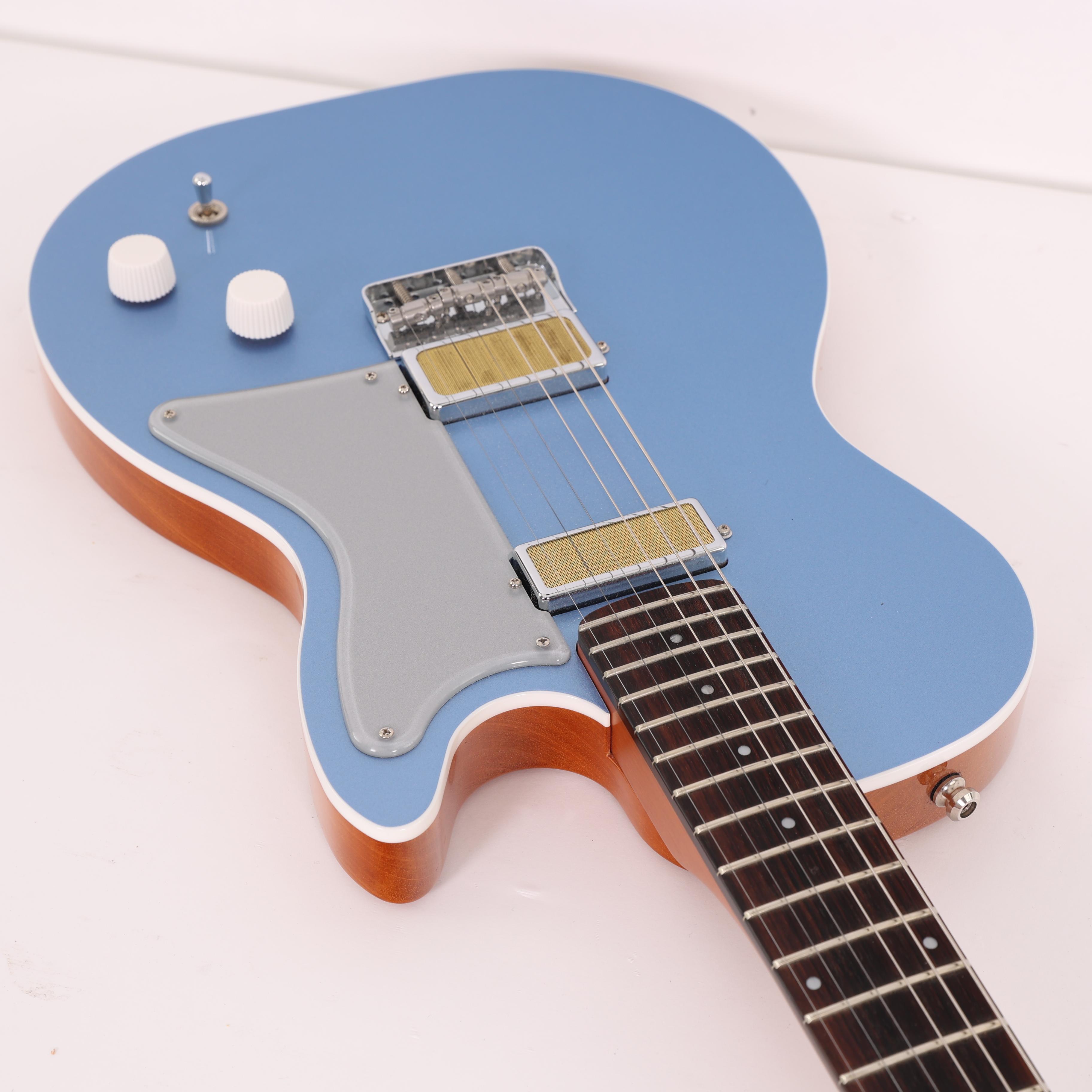 Second Hand Harmony Standard Jupiter Thinline Electric Guitar in Sky Blue with Gig Bag 148 - SH-114-2148 (12).jpg