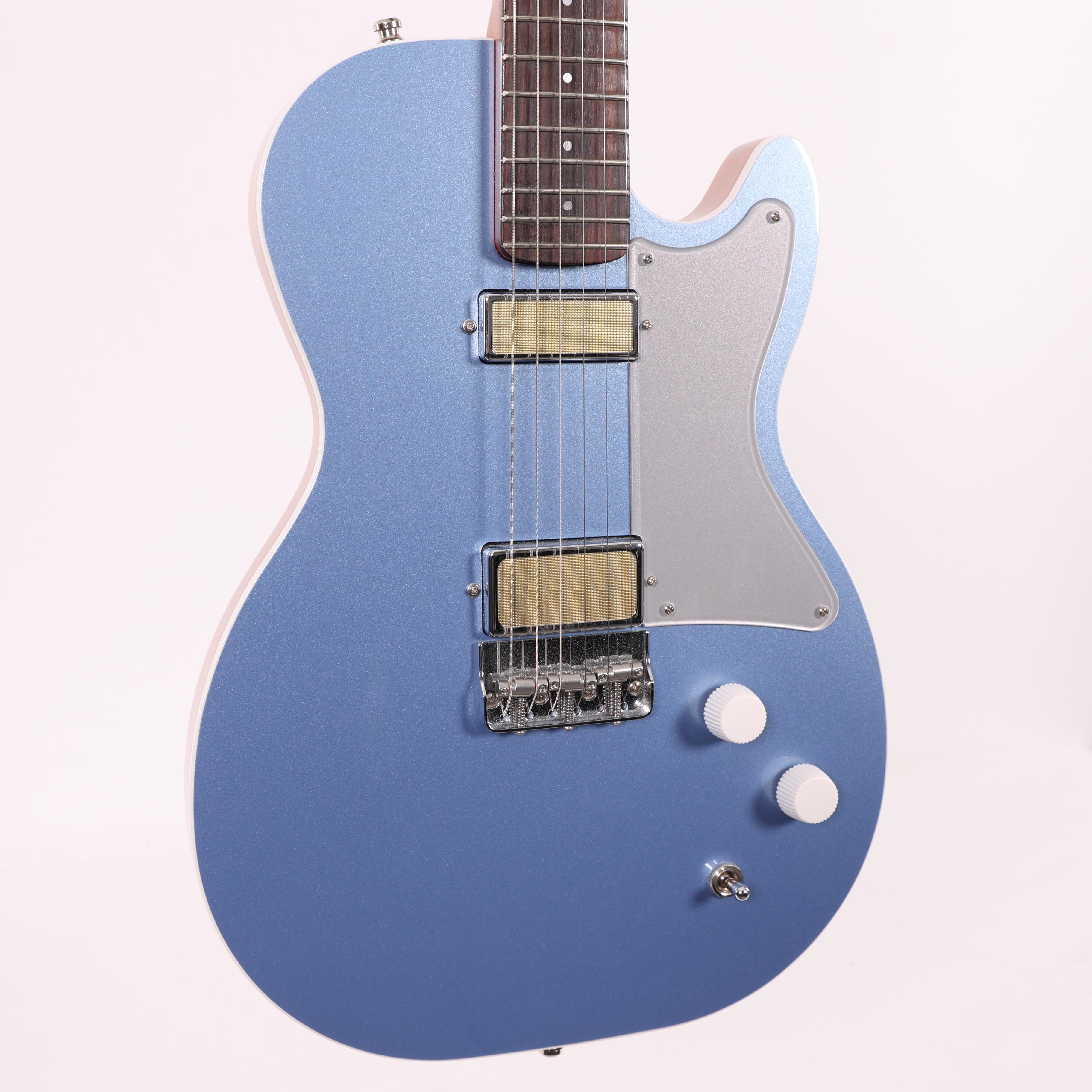 Second Hand Harmony Standard Jupiter Thinline Electric Guitar in Sky Blue with Gig Bag 148 - SH-114-2148 (6).jpg