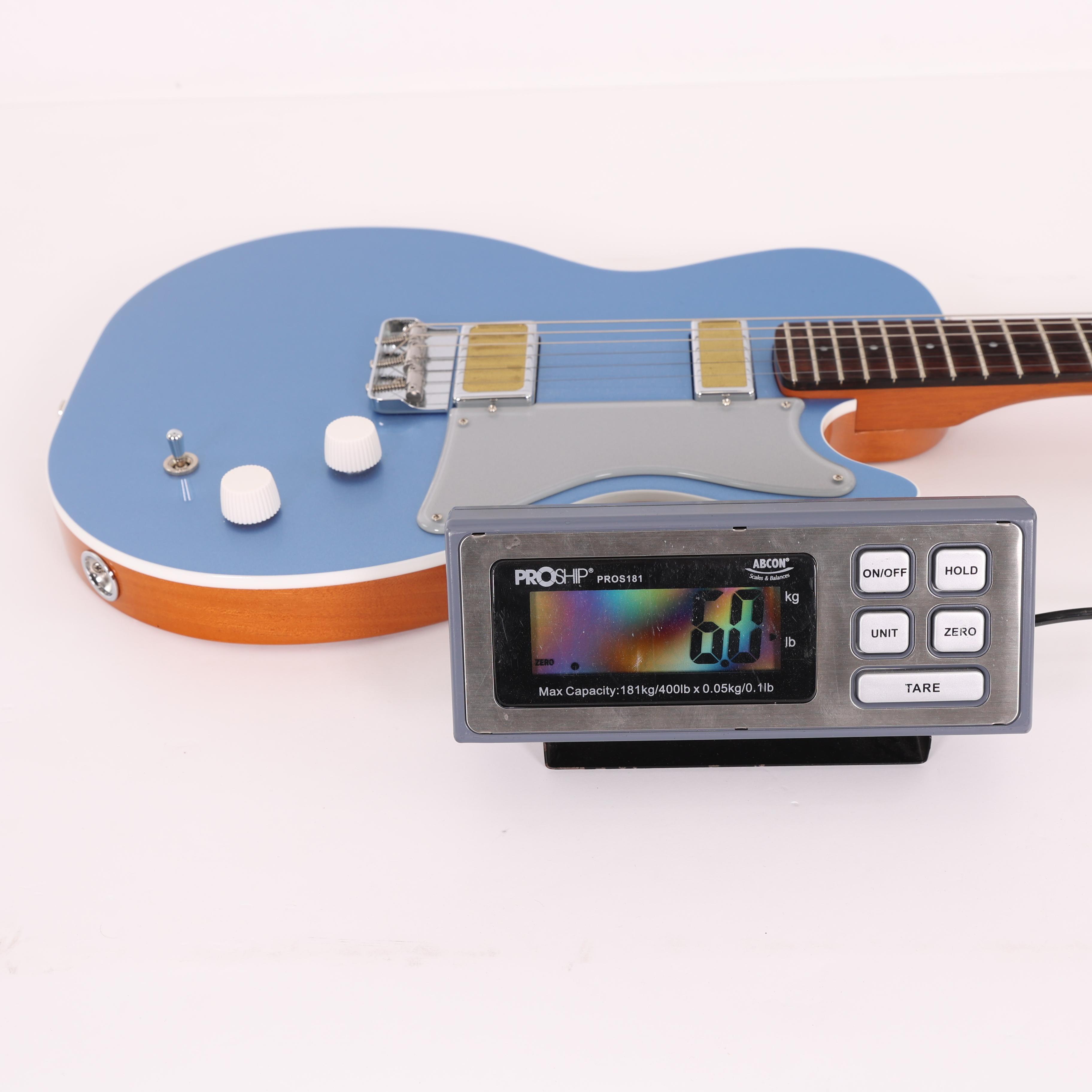 Second Hand Harmony Standard Jupiter Thinline Electric Guitar in Sky Blue with Gig Bag 148 - SH-114-2148 (8).jpg