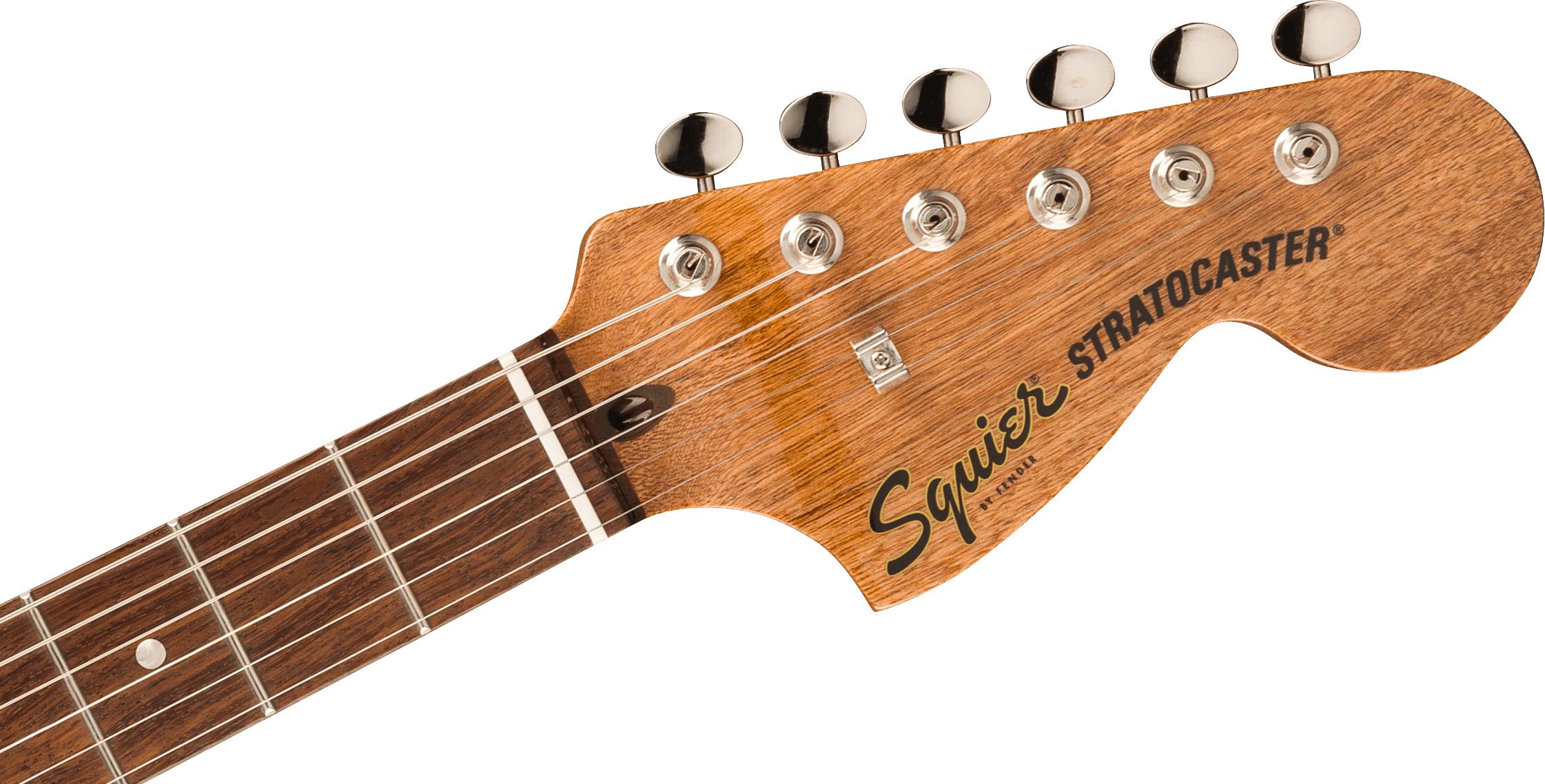 Squier FSR Classic Vibe ‘70s Stratocaster Electric Guitar in Mocha - 0374025529-Headstock.jpg